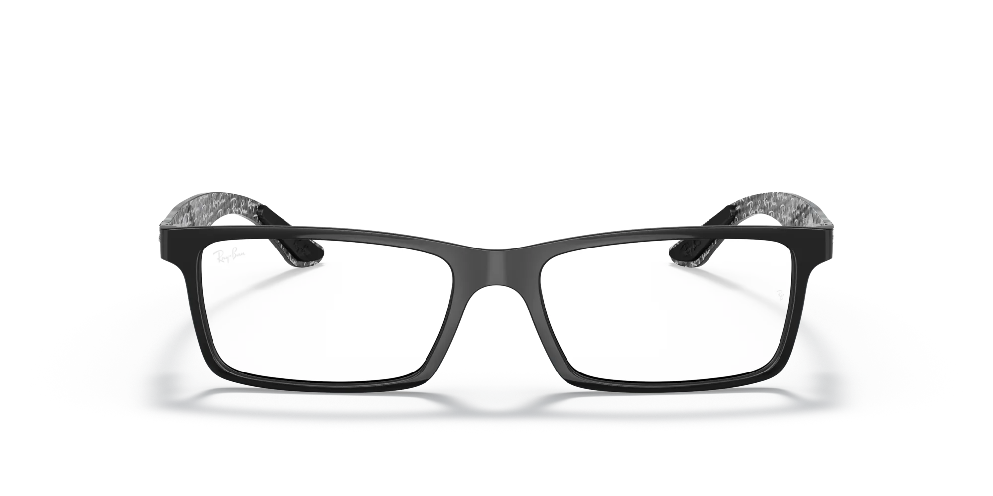 Ray - Ban RX8901 5263 Montature da vista Iniettato Nero Trasparente Squadrata Normale - immagine 3