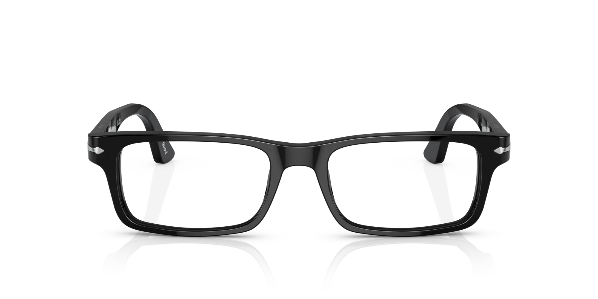 Persol PO3050V 95 Montature da vista Acetato Nero Trasparente Squadrata Normale - immagine 3