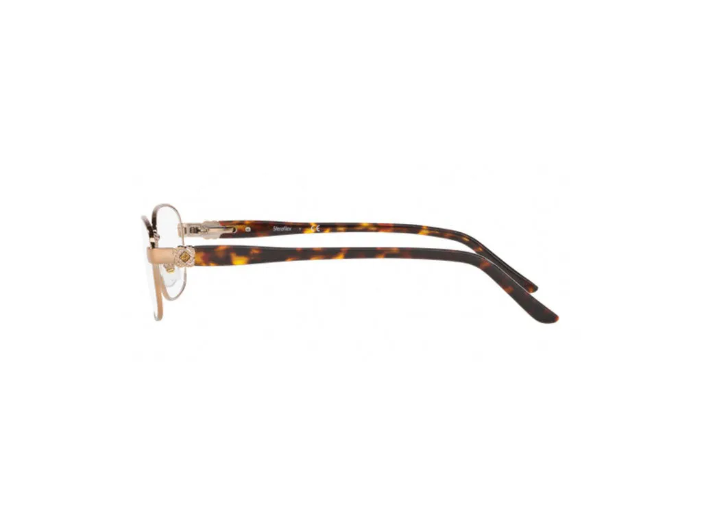 Sferoflex Donna SF2570 488 Montature da vista Metallo Oro Squadrata - immagine 4