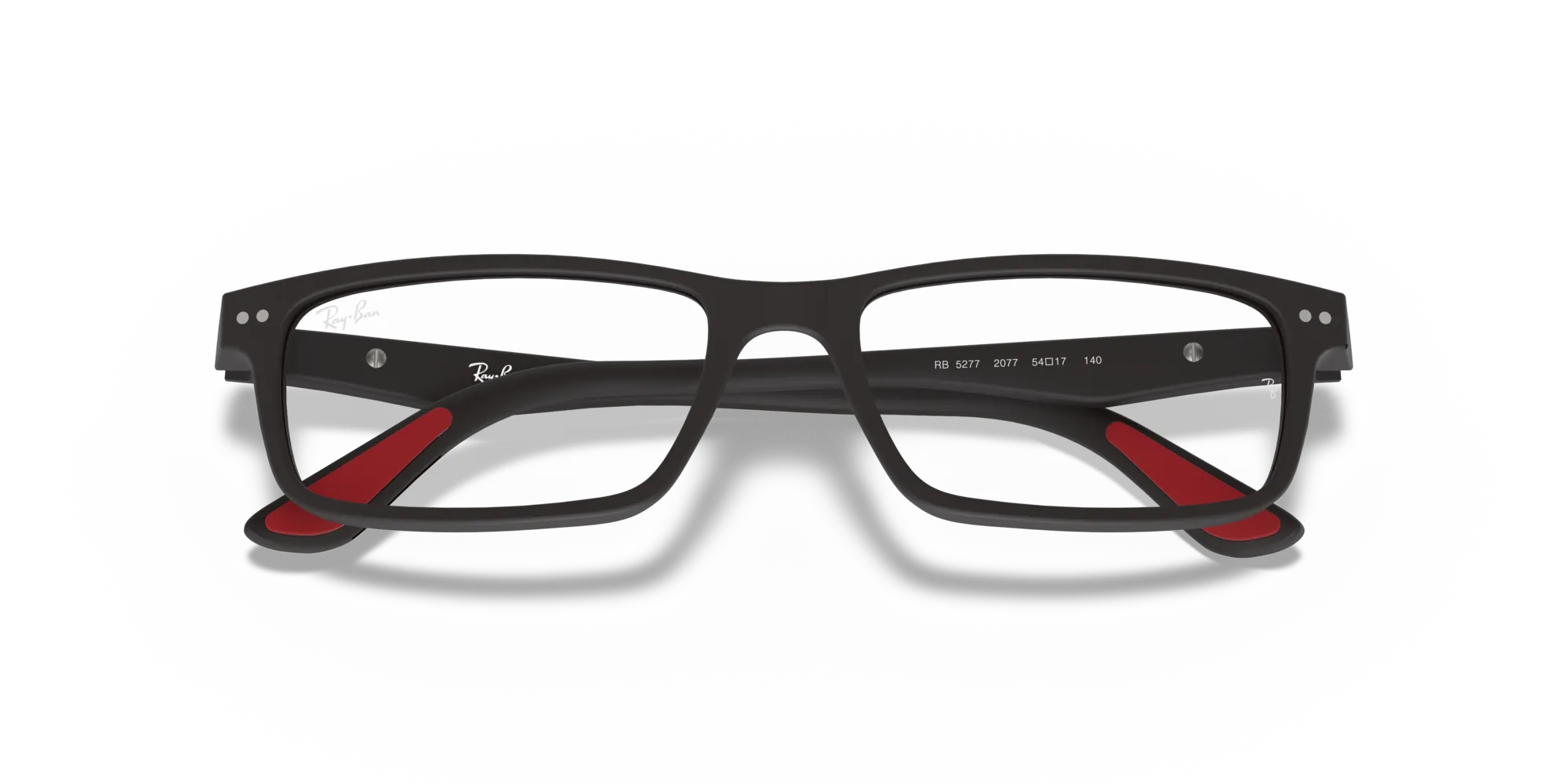 Ray - Ban RX5277 2077 Montature da vista Acetato Nero Trasparente Squadrata Normale - immagine 2