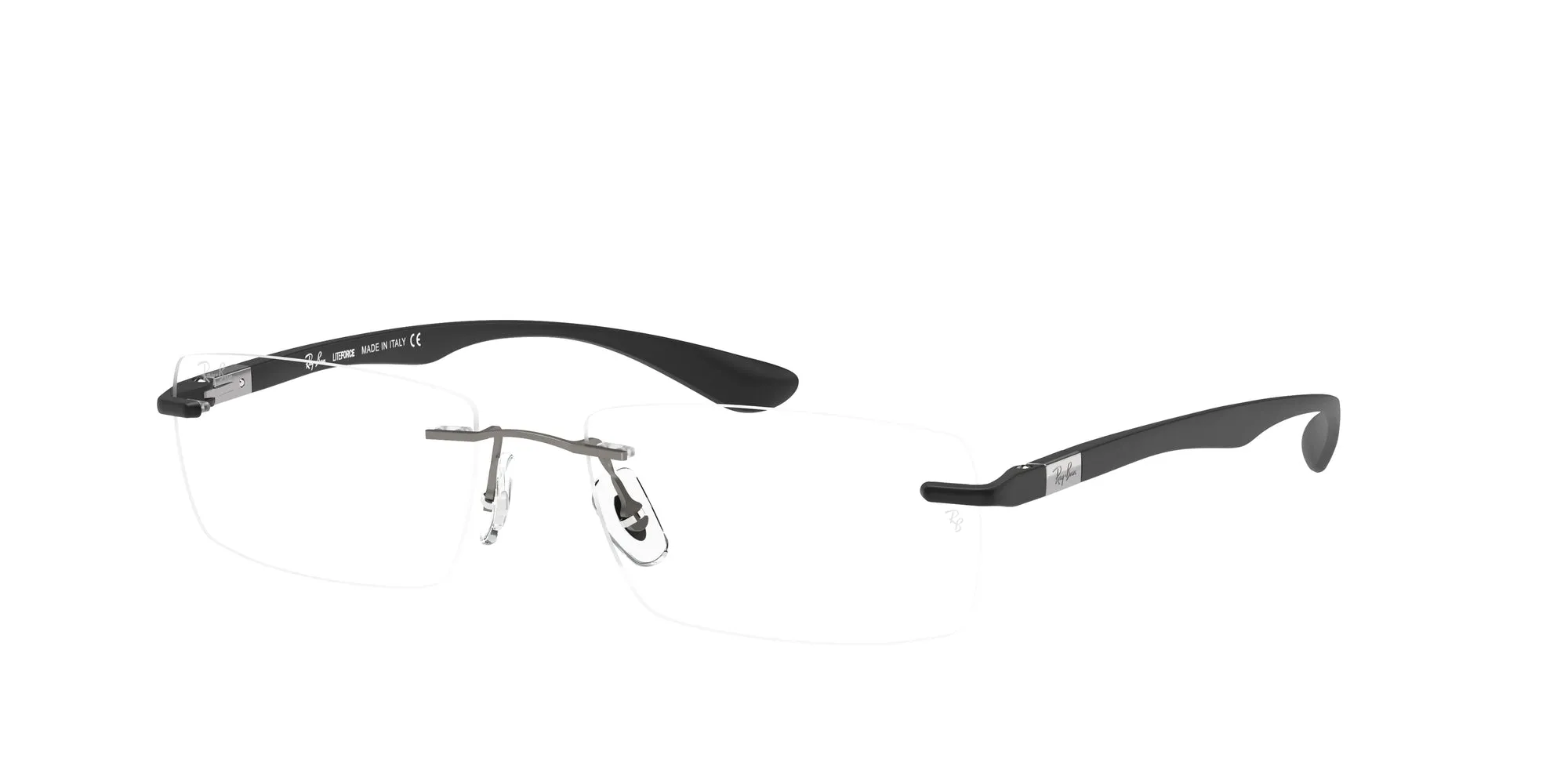 Ray - Ban RX8724 1128 Montature da vista Titanio Grigio Trasparente Squadrata Normale - immagine 1