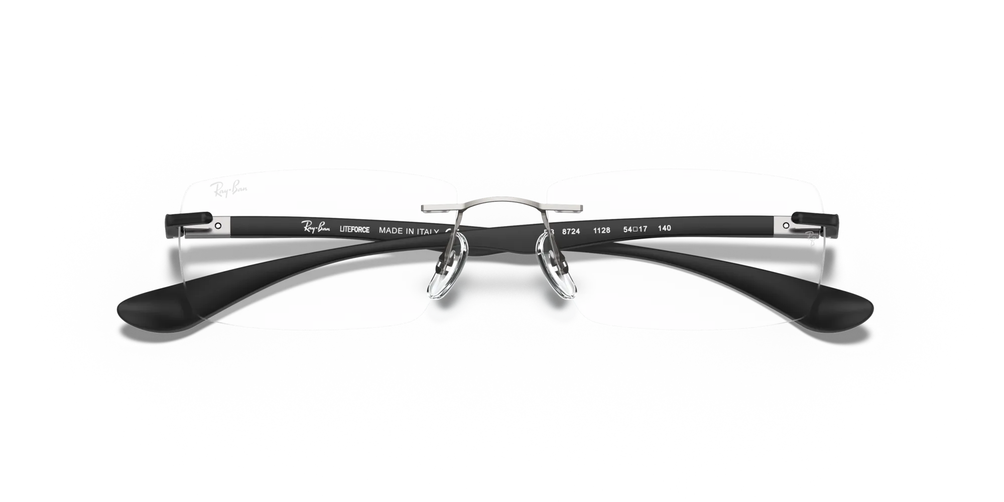 Ray - Ban RX8724 1128 Montature da vista Titanio Grigio Trasparente Squadrata Normale - immagine 2