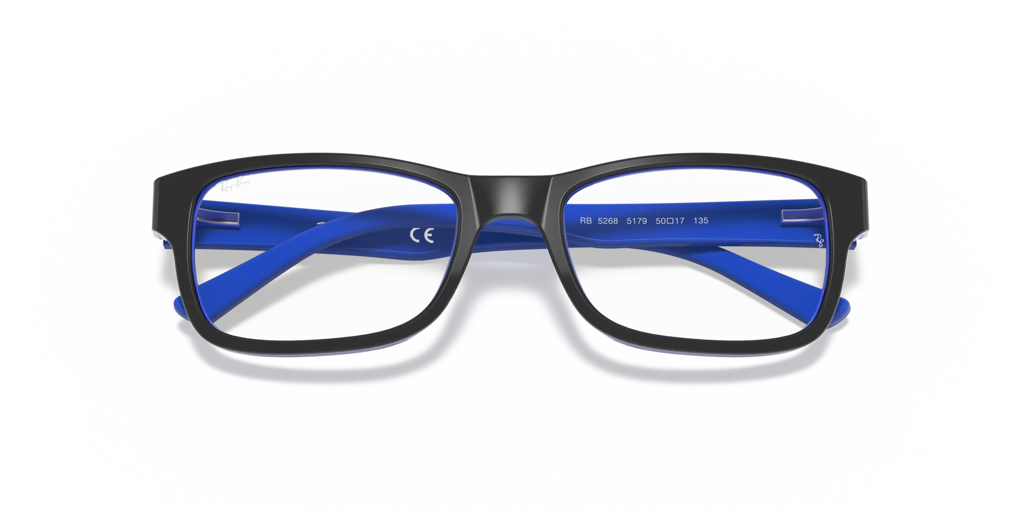 Ray - Ban RX5268 5179 Montature da vista Acetato Nero Trasparente Squadrata Normale - immagine 2