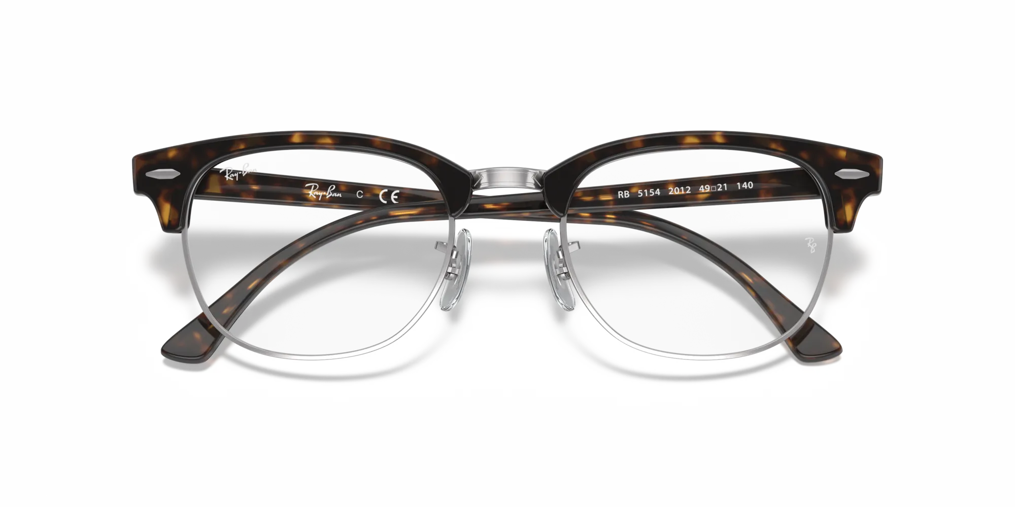 Ray - Ban RX5154 CLUBMASTER 2012 Montature da vista Plastica Havana Squadrata - immagine 2