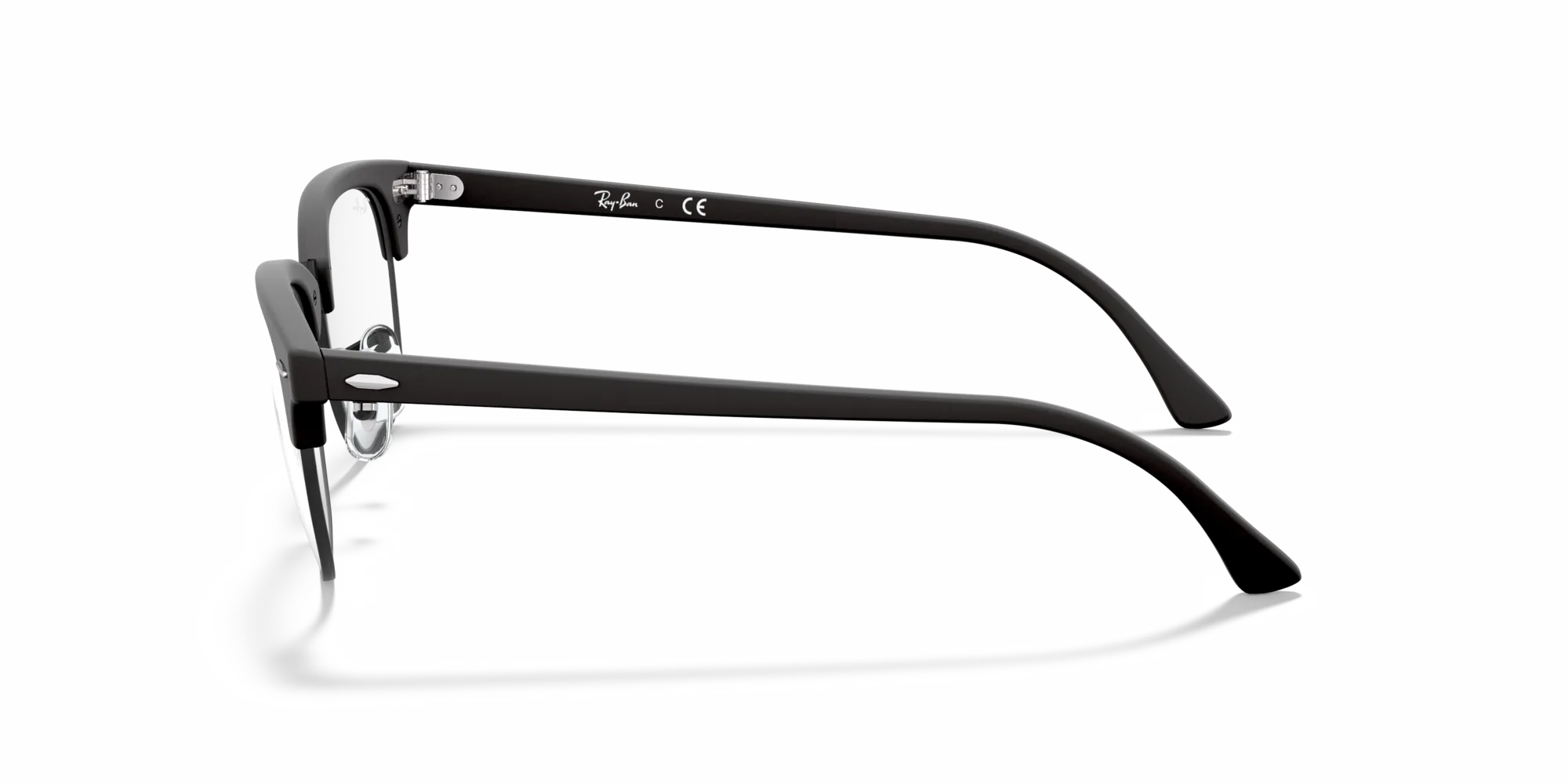 Ray - Ban RX5154 CLUBMASTER 2077 Montature da vista Acetato Nero Trasparente Squadrata Normale - immagine 4