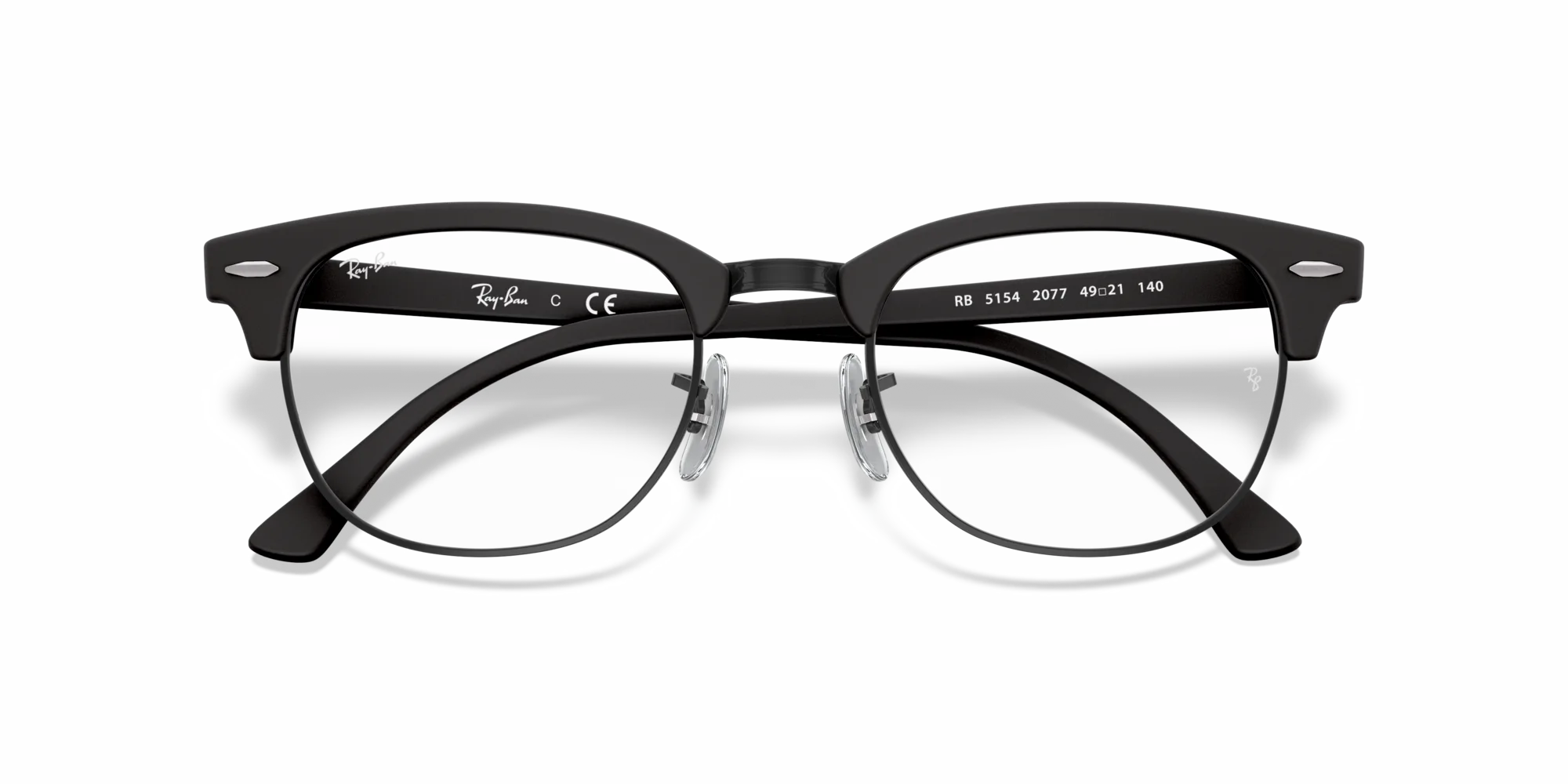 Ray - Ban RX5154 CLUBMASTER 2077 Montature da vista Plastica Nero Squadrata - immagine 2