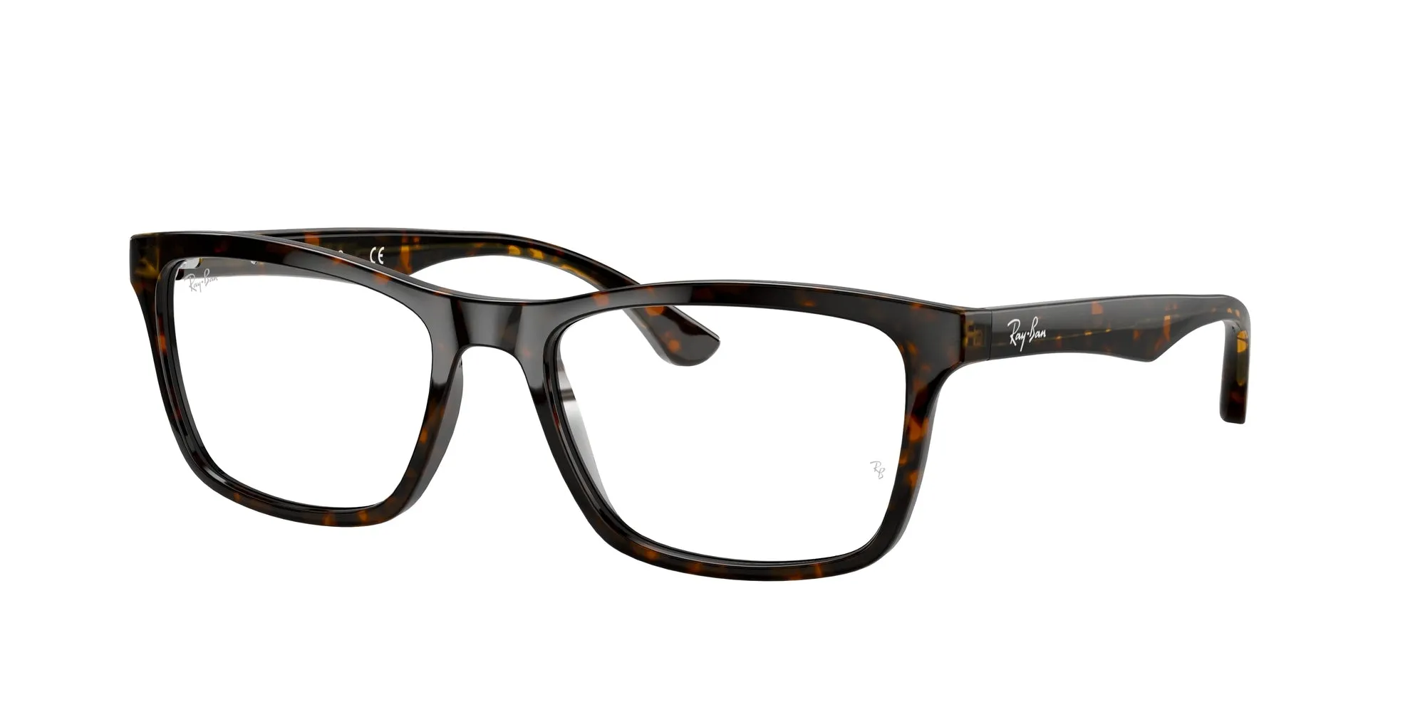 Ray - Ban RX5279 2012 Montature da vista Acetato Marrone Trasparente Squadrata Normale - immagine 1