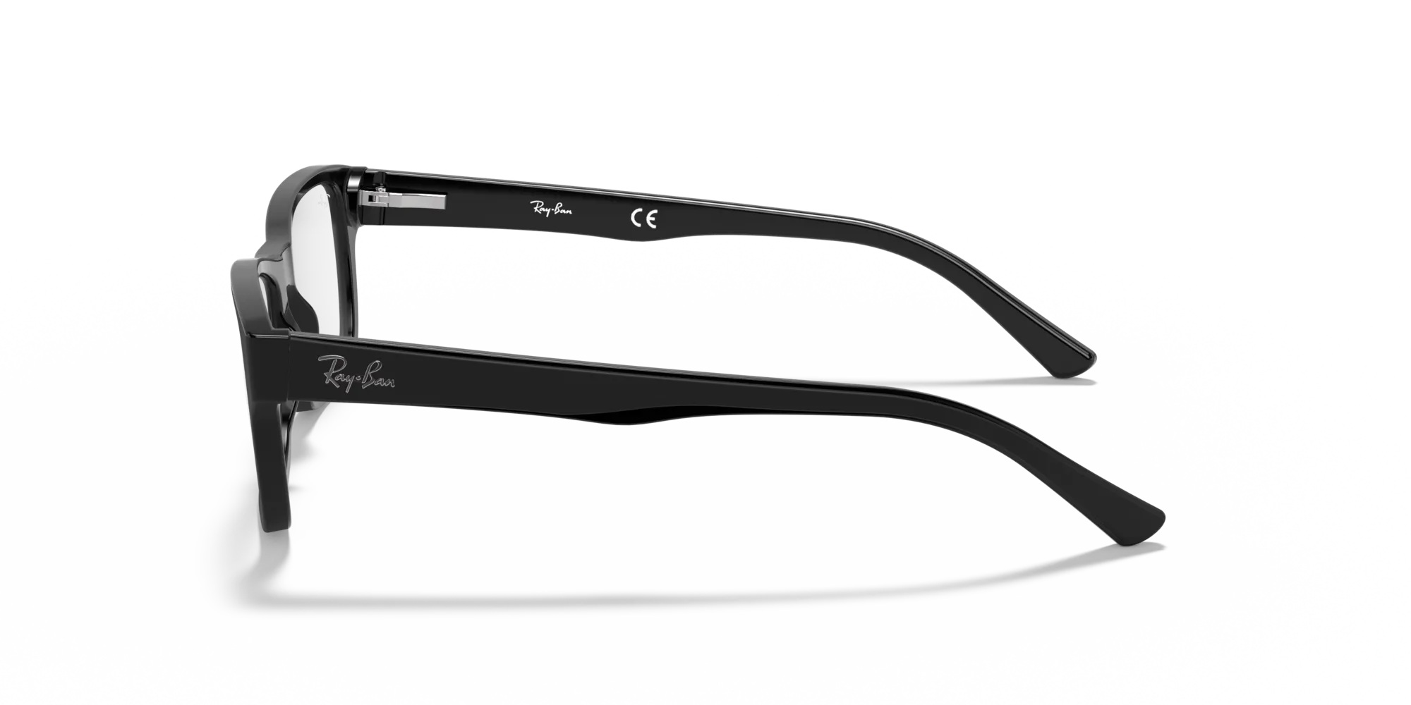 Ray - Ban RX5268 5119 Montature da vista Acetato Nero Trasparente Squadrata Normale - immagine 4