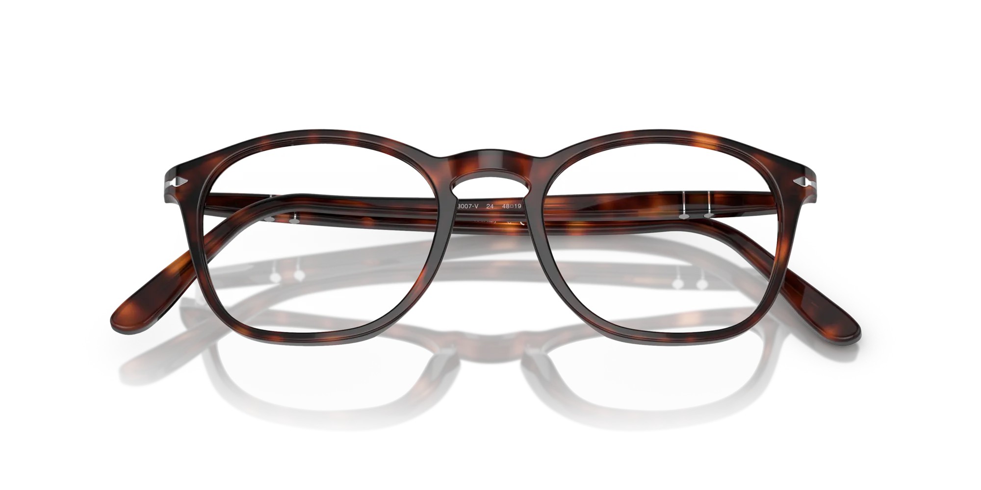 Persol PO3007V 24 Montature da vista Acetato Tartaruga Trasparente Squadrata Normale - immagine 2