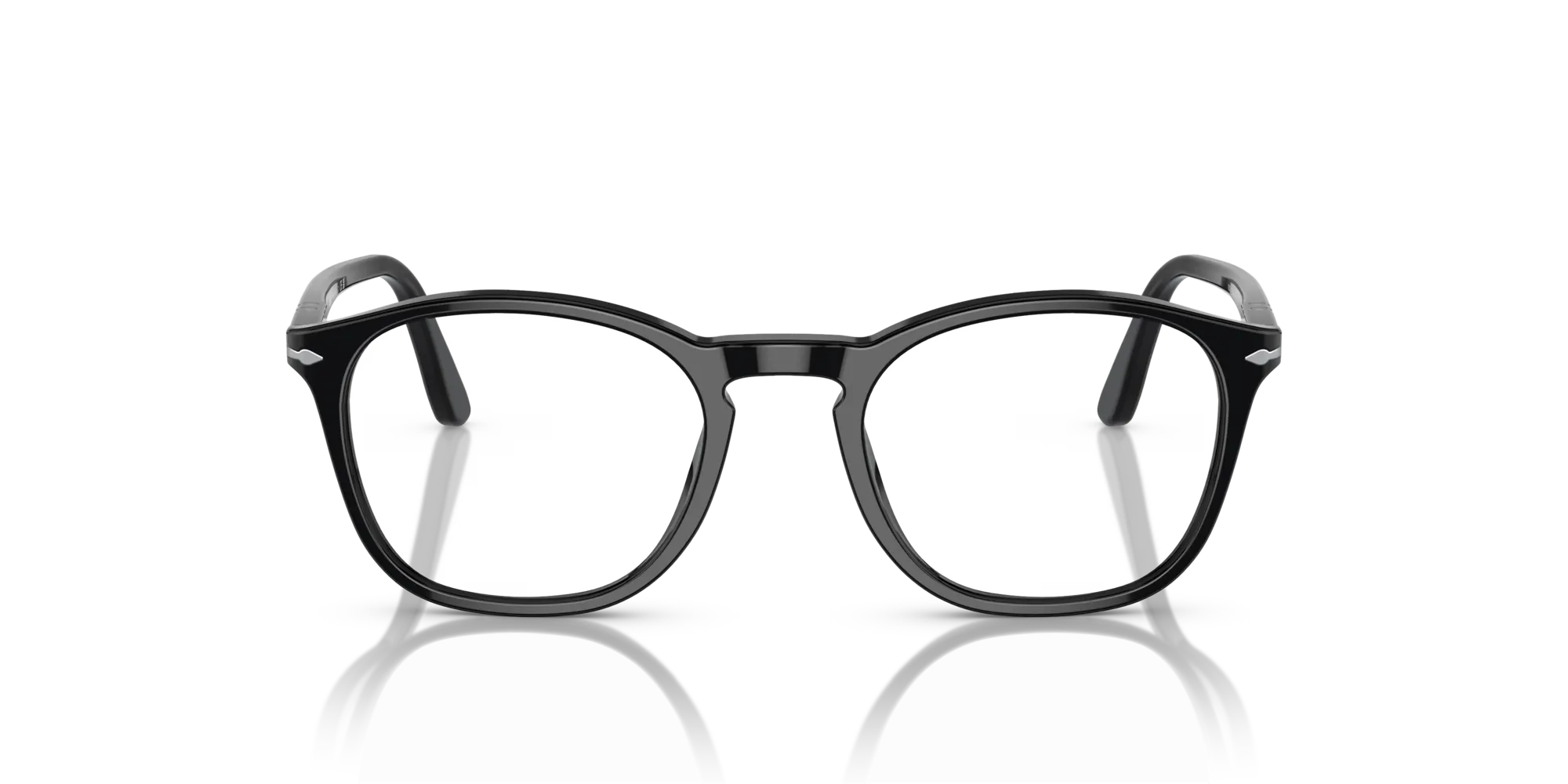 Persol PO3007V 95 Montature da vista Acetato Nero Trasparente Squadrata Normale - immagine 3