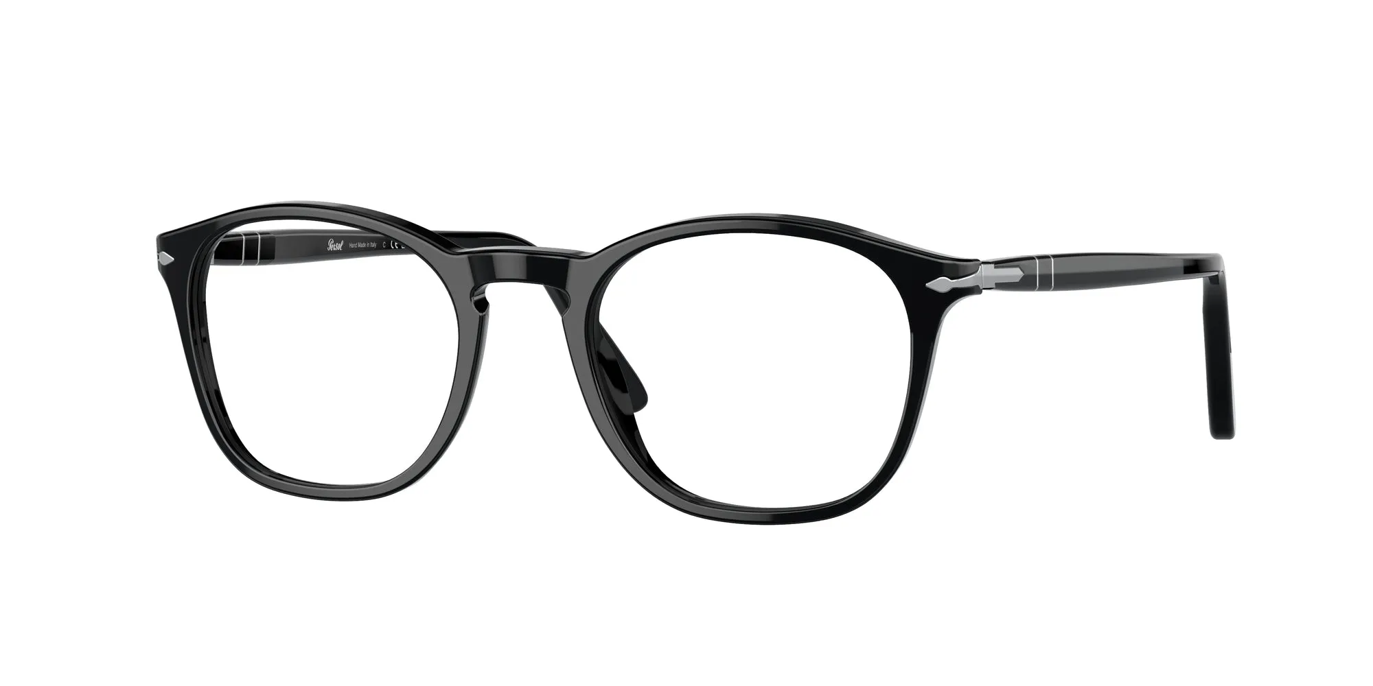 Persol PO3007V 95 Montature da vista Acetato Nero Trasparente Squadrata Normale - immagine 1