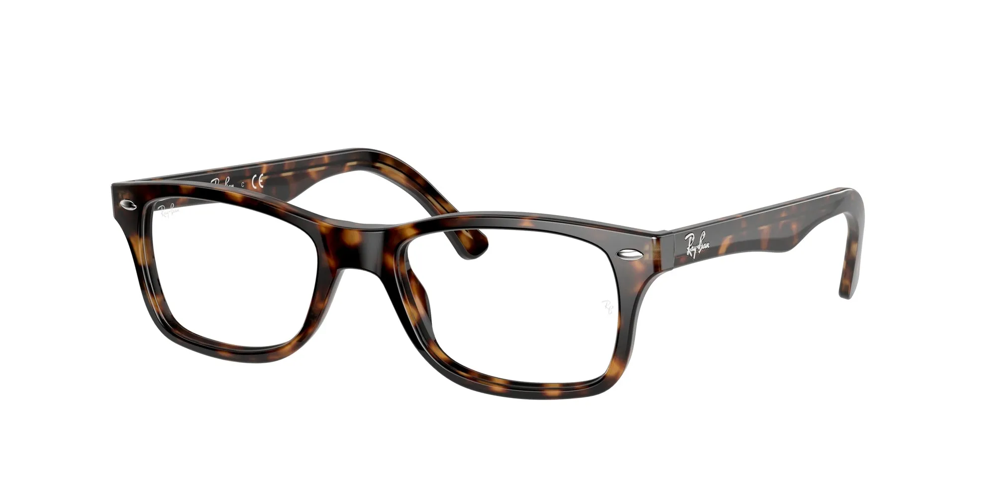 Ray - Ban RX5228 2012 Montature da vista Acetato Marrone Trasparente Squadrata Normale - immagine 1