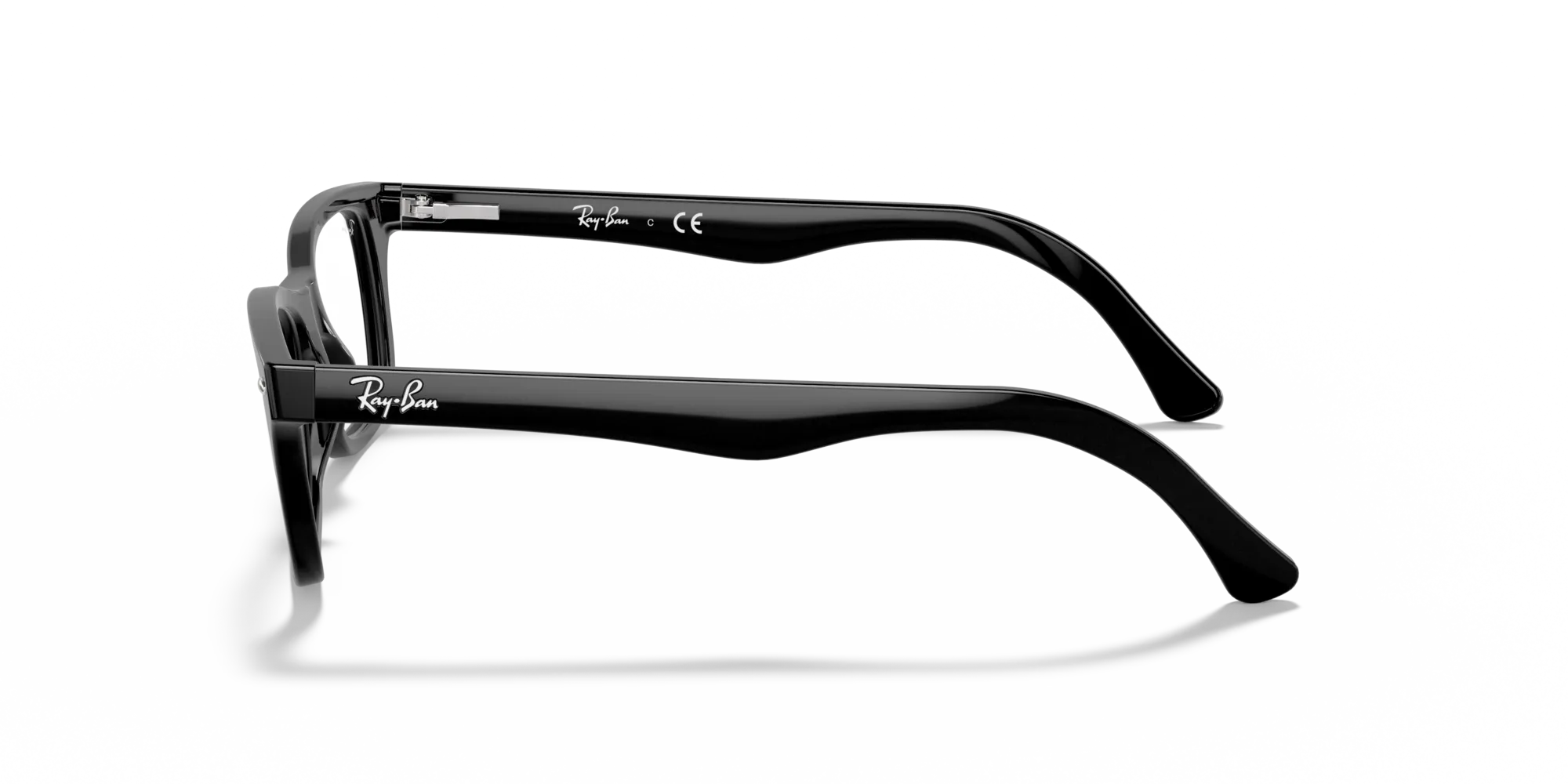Ray - Ban RX5228 2000 Montature da vista Acetato Nero Trasparente Squadrata Normale - immagine 4