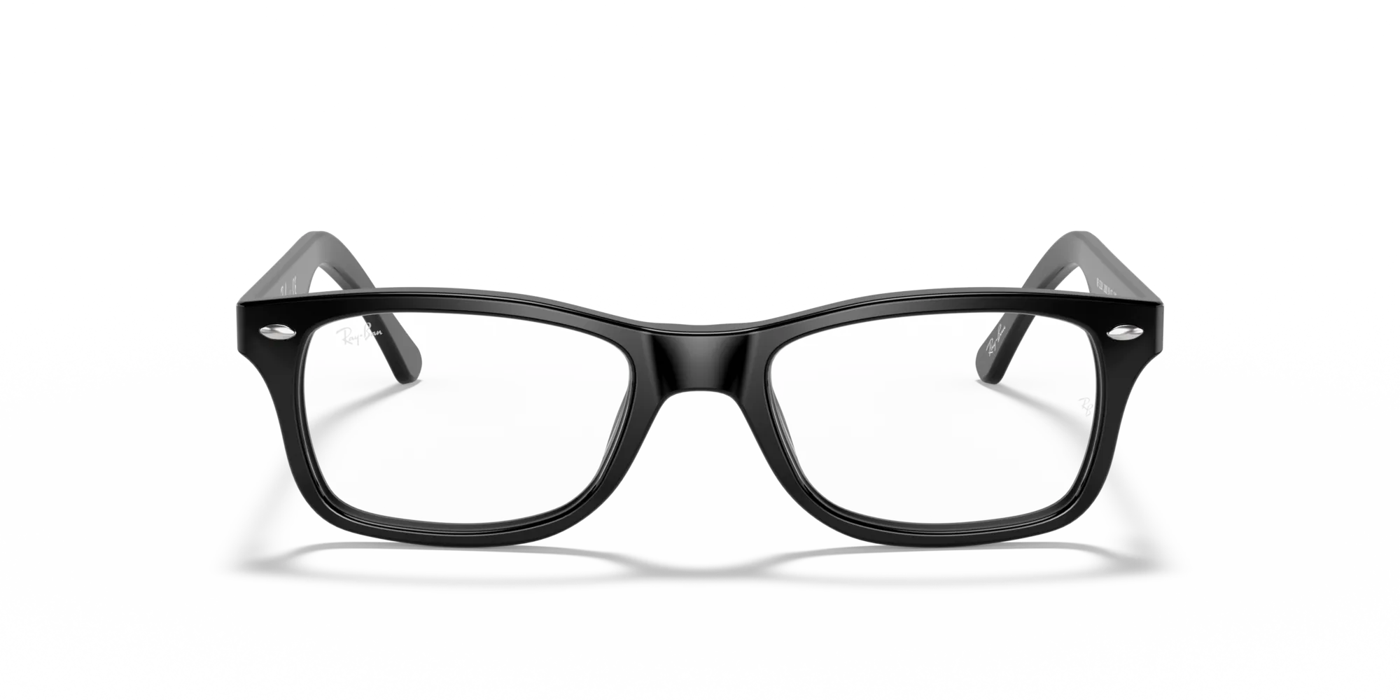 Ray - Ban RX5228 2000 Montature da vista Acetato Nero Trasparente Squadrata Normale - immagine 3