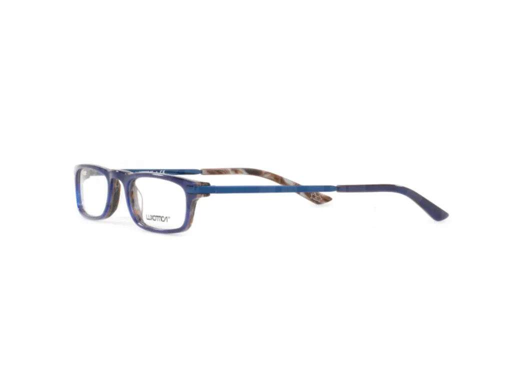 Luxottica Uomo LU3203 C497 Montature da vista Plastica Blu Squadrata - immagine 3