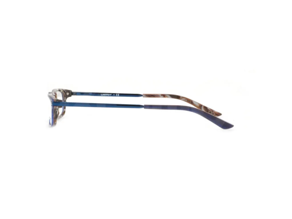 Luxottica Uomo LU3203 C497 Montature da vista Plastica Blu Squadrata - immagine 4