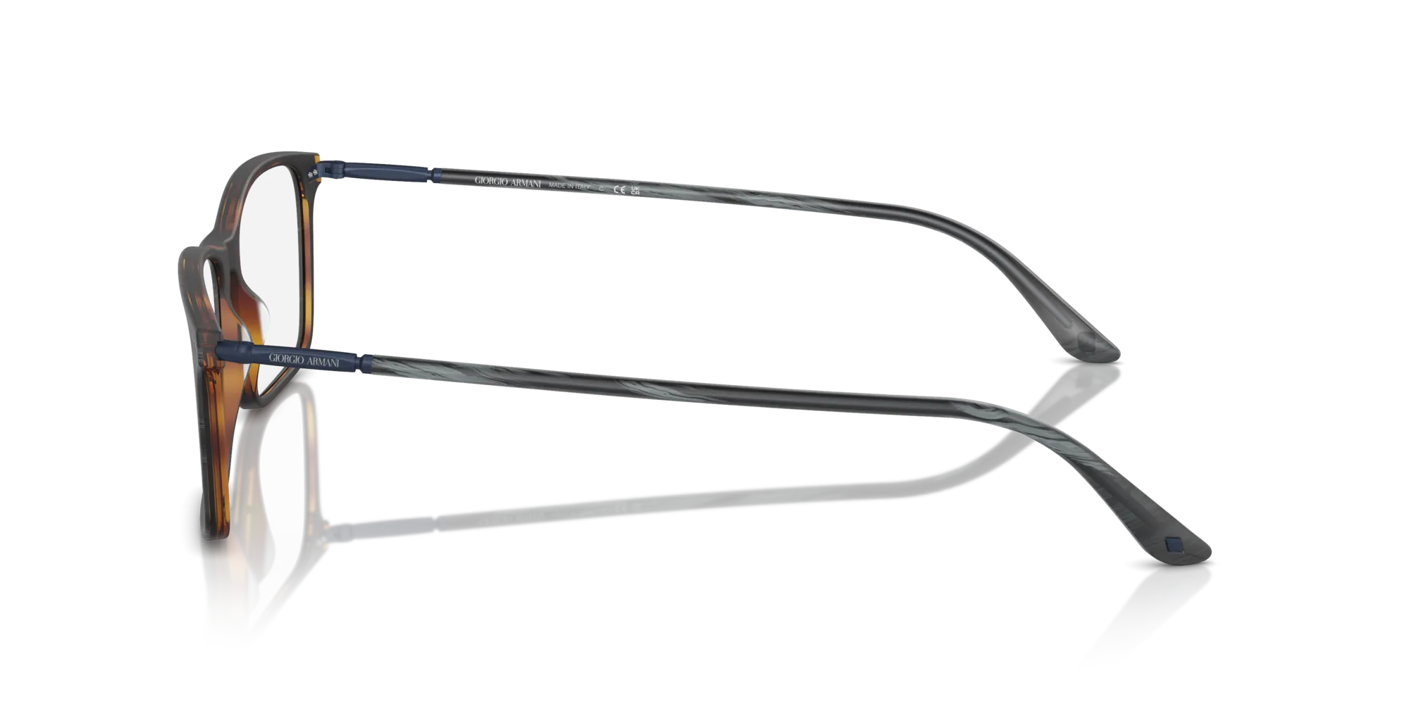 Giorgio Armani AR7037 5570 Montature da vista Acetato Grigio Squadrata Normale - immagine 4