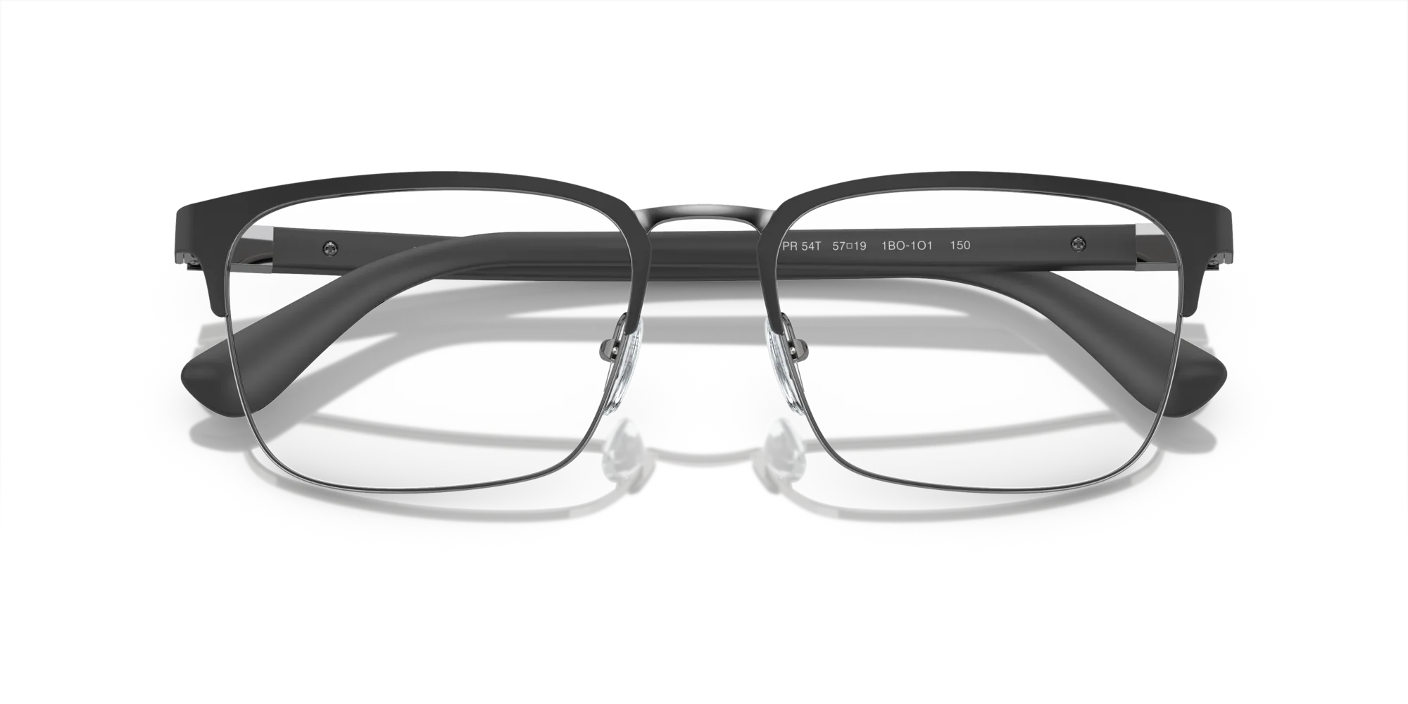 Prada PR 54TV HERITAGE 1BO1O1 Montature da vista Metallo Nero Squadrata Normale - immagine 2