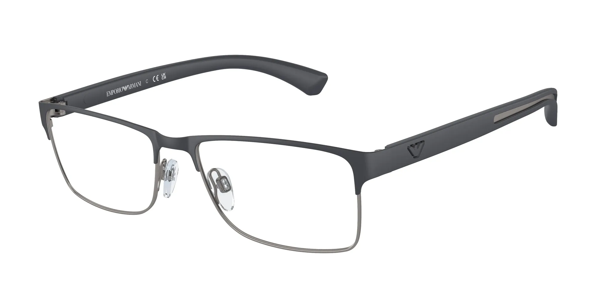 Emporio Armani EA1052 3155 Montature da vista Metallo Blu Trasparente Squadrata Normale - immagine 1