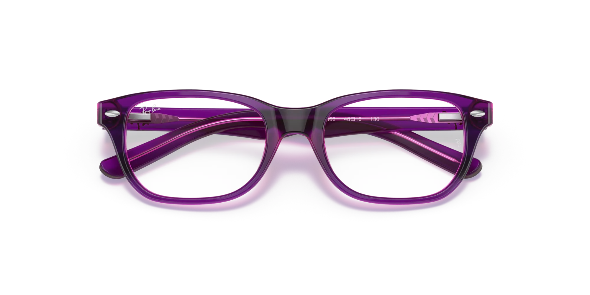 Ray - Ban RY1555 3666 Montature da vista Acetato Viola Squadrata - immagine 2