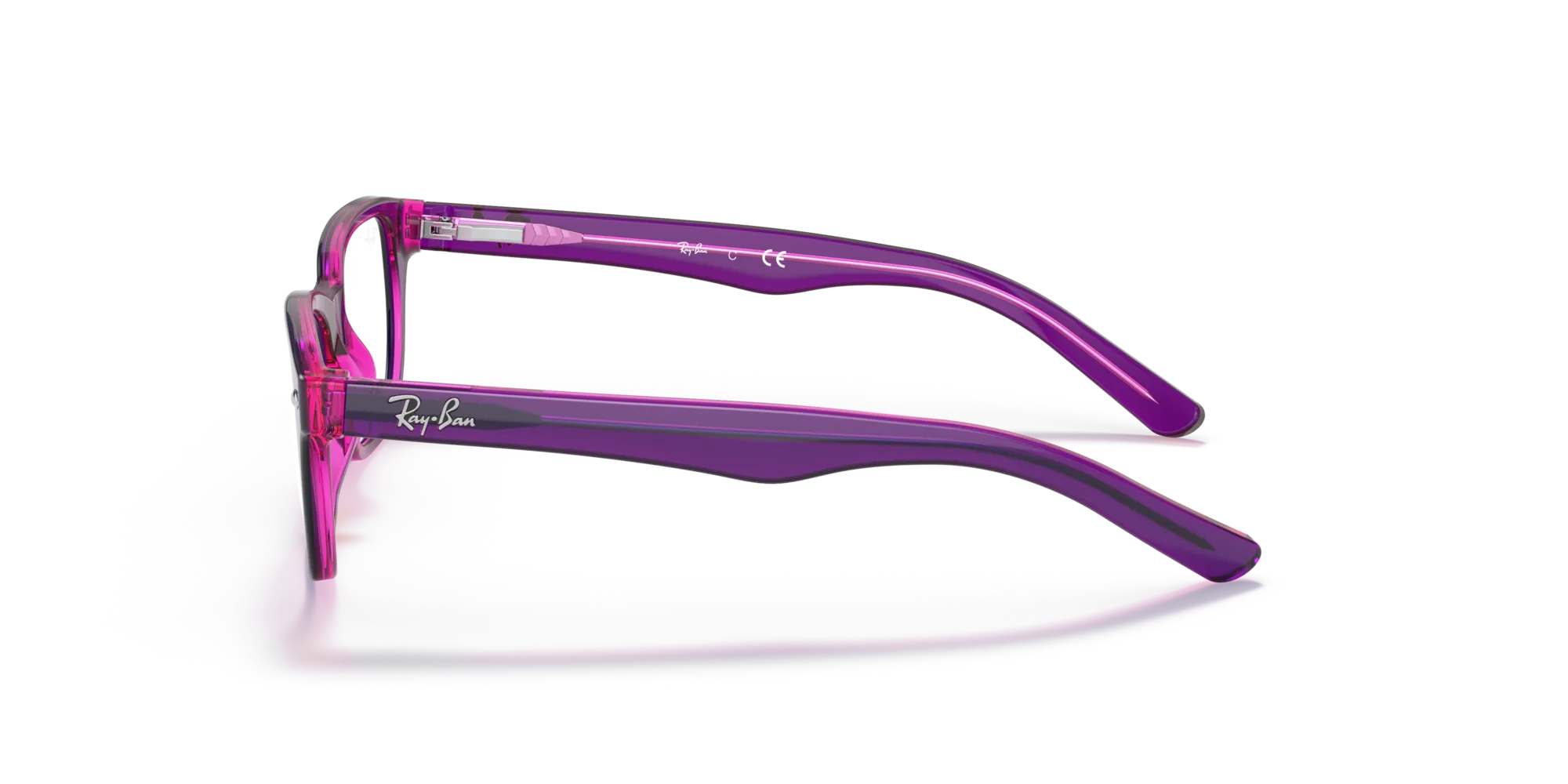 Ray - Ban RY1555 3666 Montature da vista Acetato Viola Squadrata - immagine 4