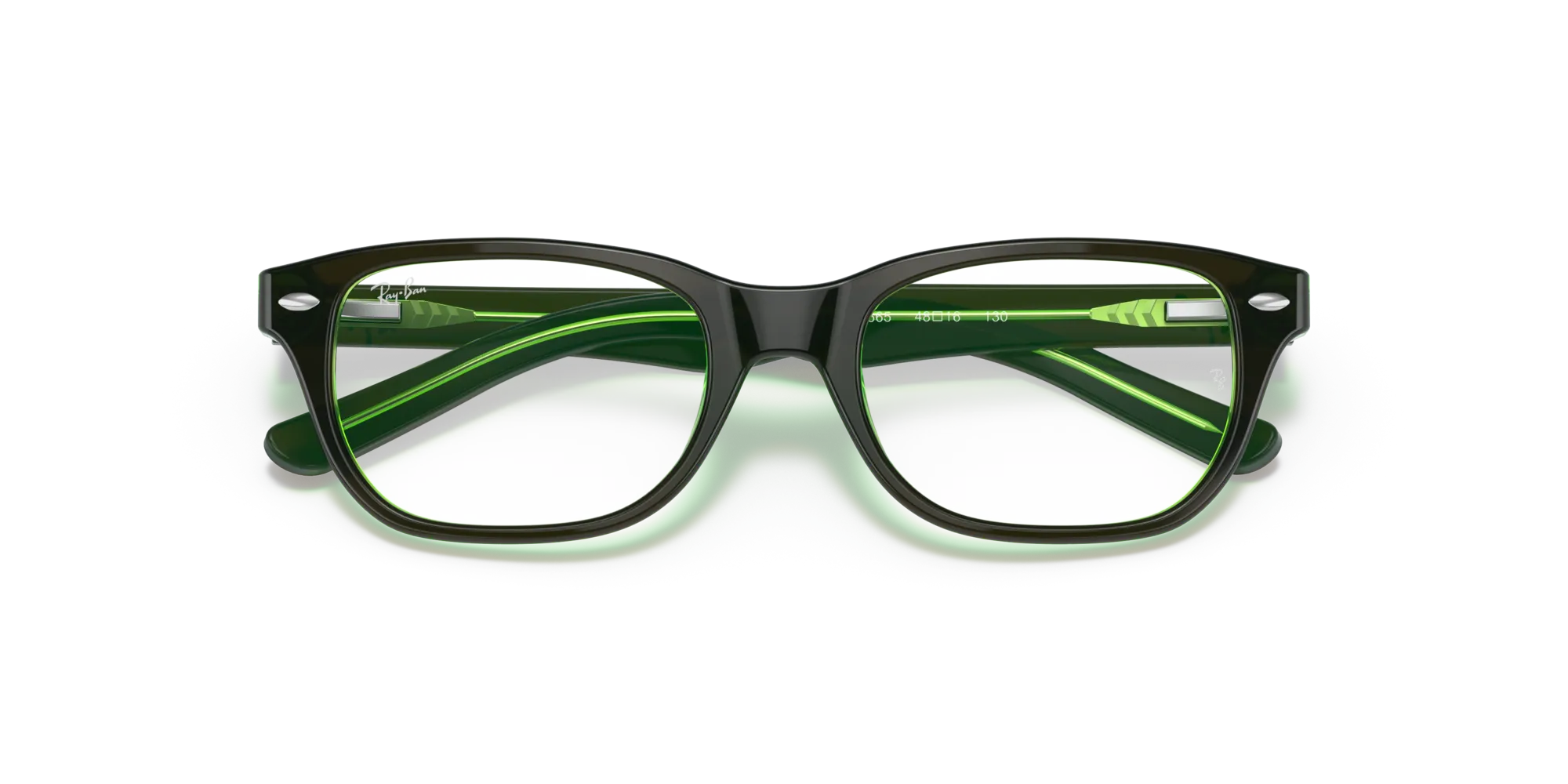 Ray - Ban RY1555 3665 Montature da vista Acetato Marrone Squadrata - immagine 2