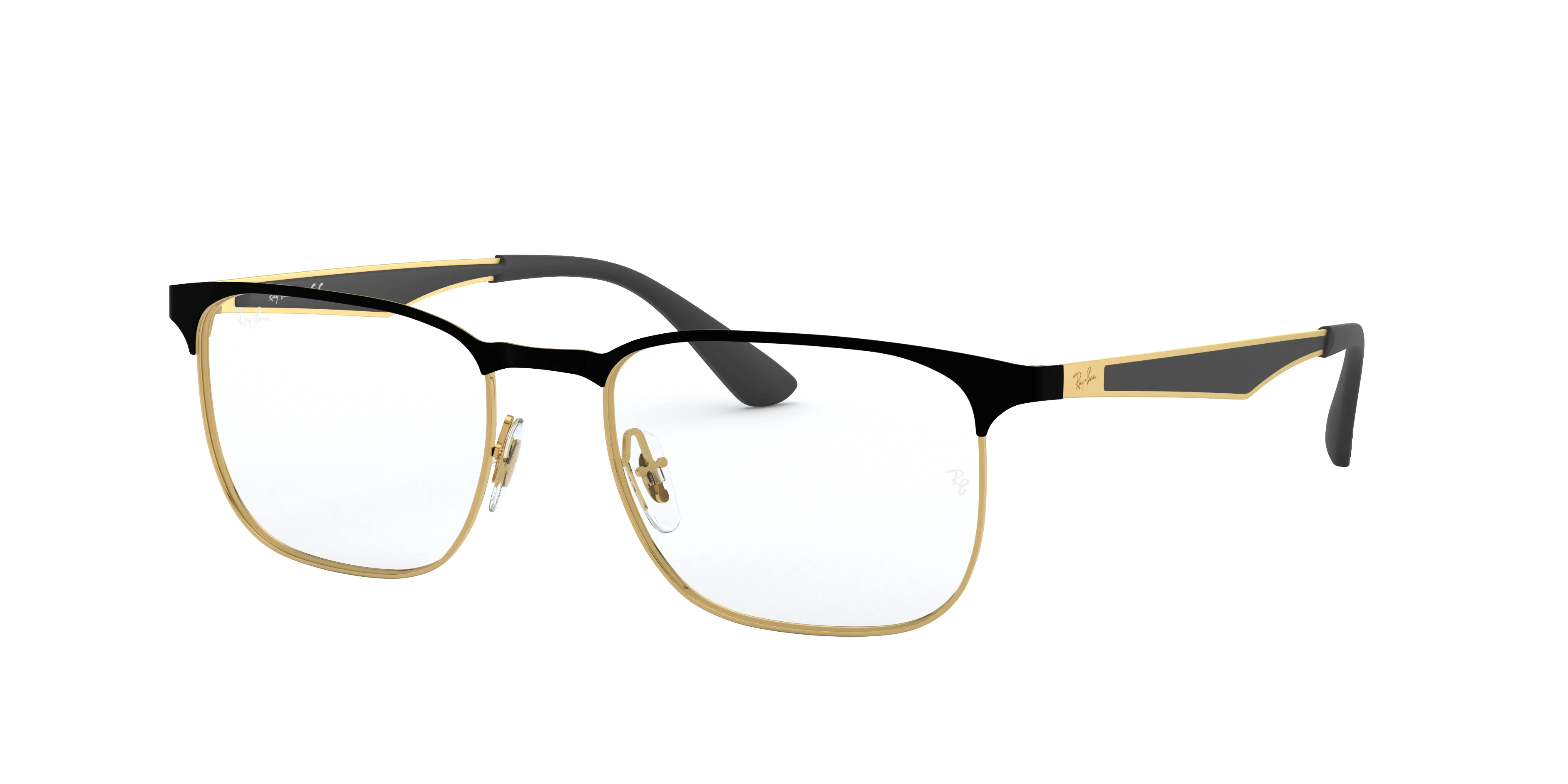 Ray - Ban RX6363 2890 Montature da vista Metallo Nero Trasparente Squadrata Normale - immagine 1