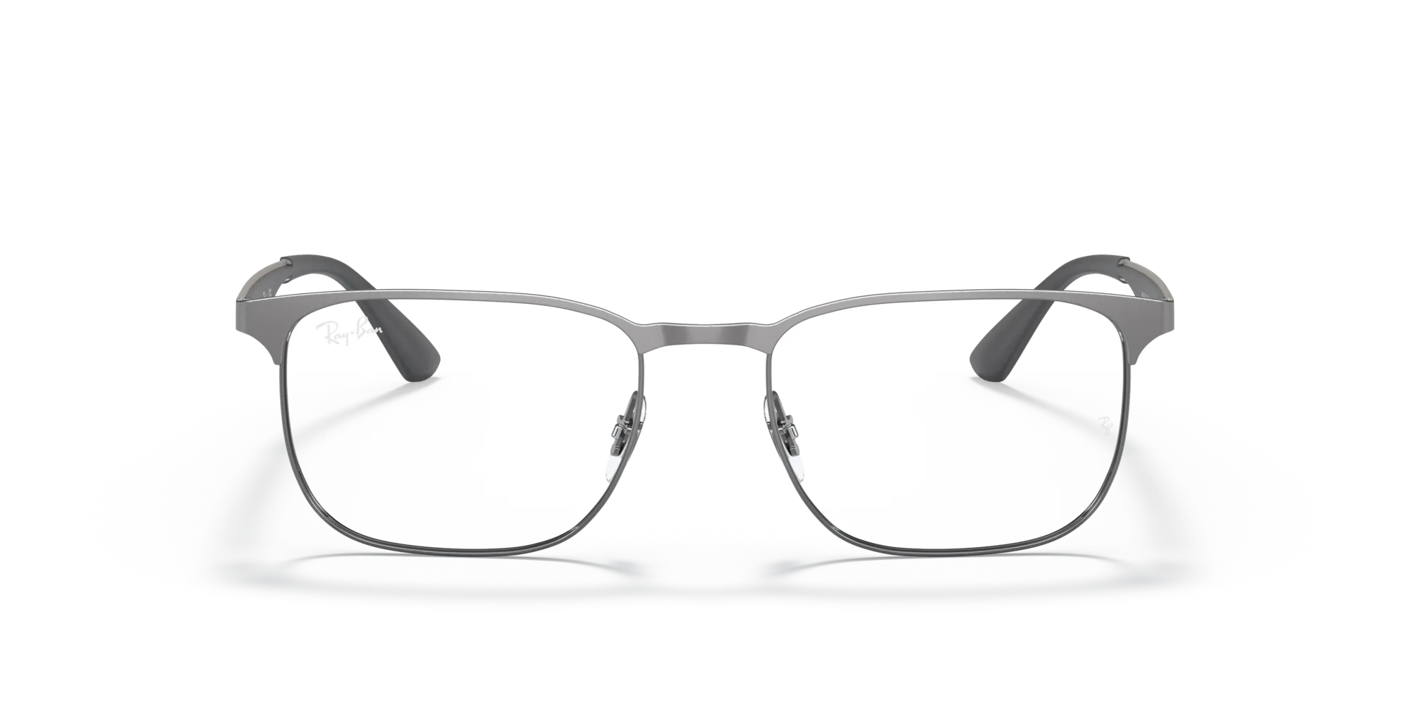 Ray - Ban RX6363 2553 Montature da vista Metallo Grigio Trasparente Squadrata Normale - immagine 3
