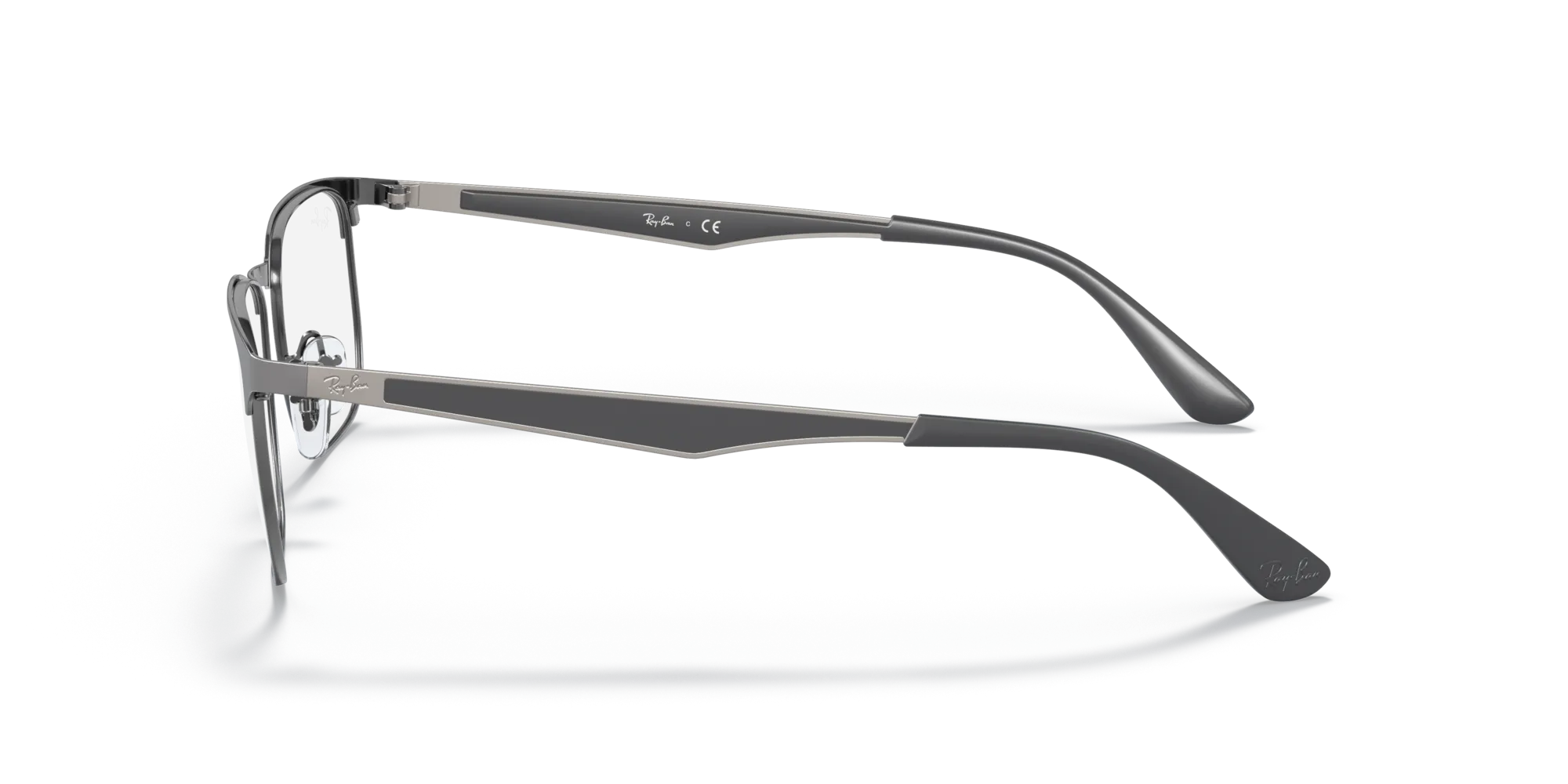 Ray - Ban RX6363 2553 Montature da vista Metallo Grigio Trasparente Squadrata Normale - immagine 4
