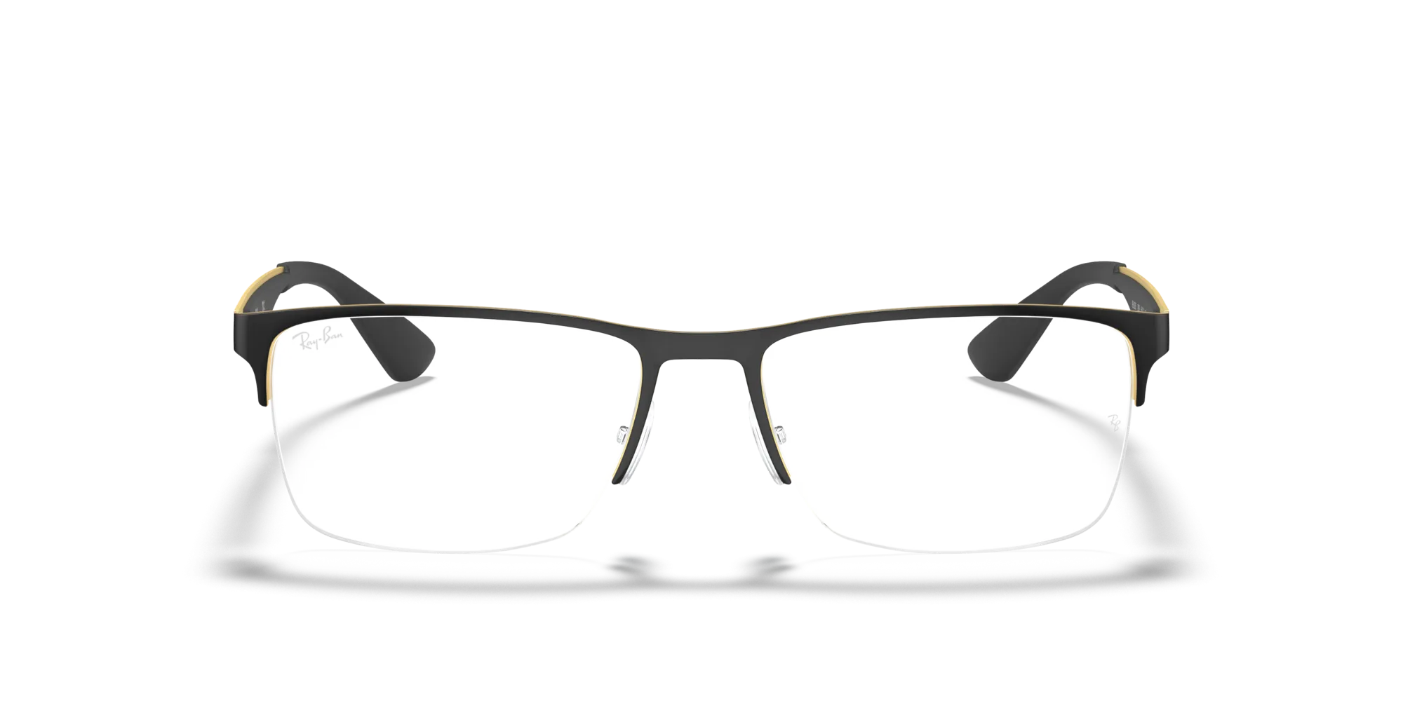 Ray - Ban RX6335 2890 Montature da vista Metallo Nero Trasparente Squadrata Normale - immagine 3