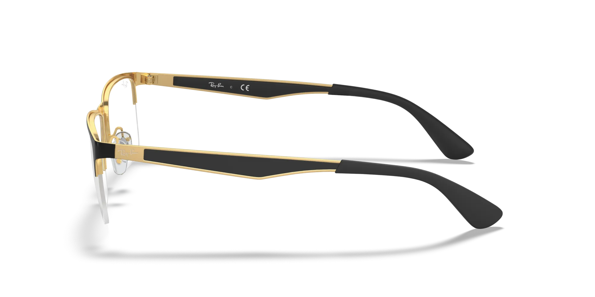Ray - Ban RX6335 2890 Montature da vista Metallo Nero Trasparente Squadrata Normale - immagine 4