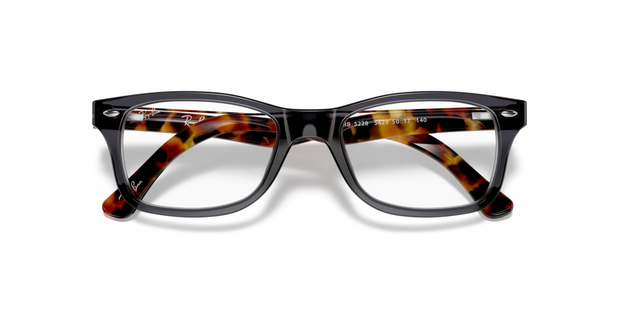 Ray - Ban RX5228 5629 Montature da vista Plastica Grigio Squadrata - immagine 2