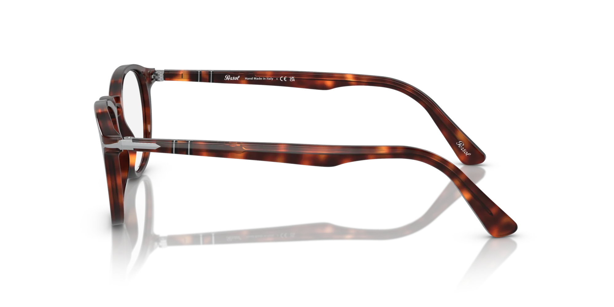 Persol PO3143V 24 Montature da vista Acetato Tartaruga Trasparente Rotonda Normale - immagine 4