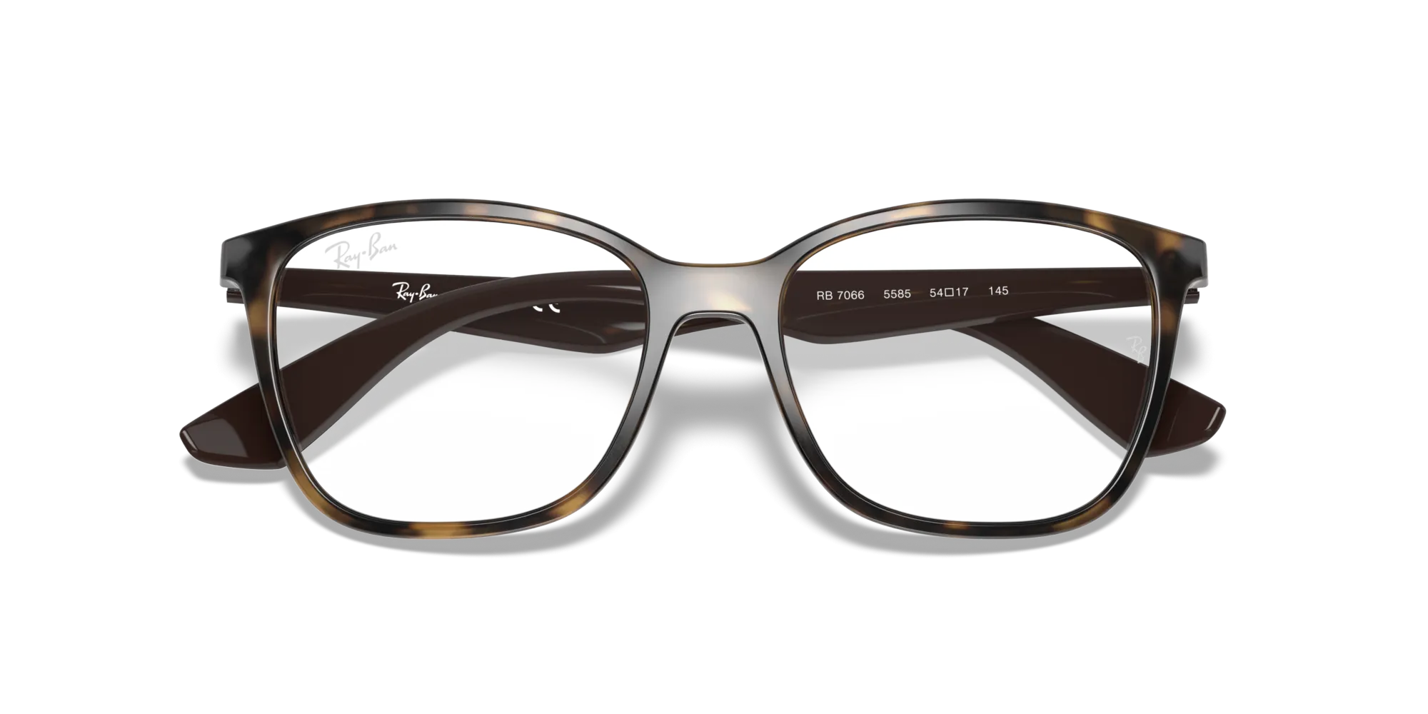 Ray - Ban RX7066 5577 Montature da vista Iniettato Tartaruga Trasparente Squadrata Normale - immagine 2