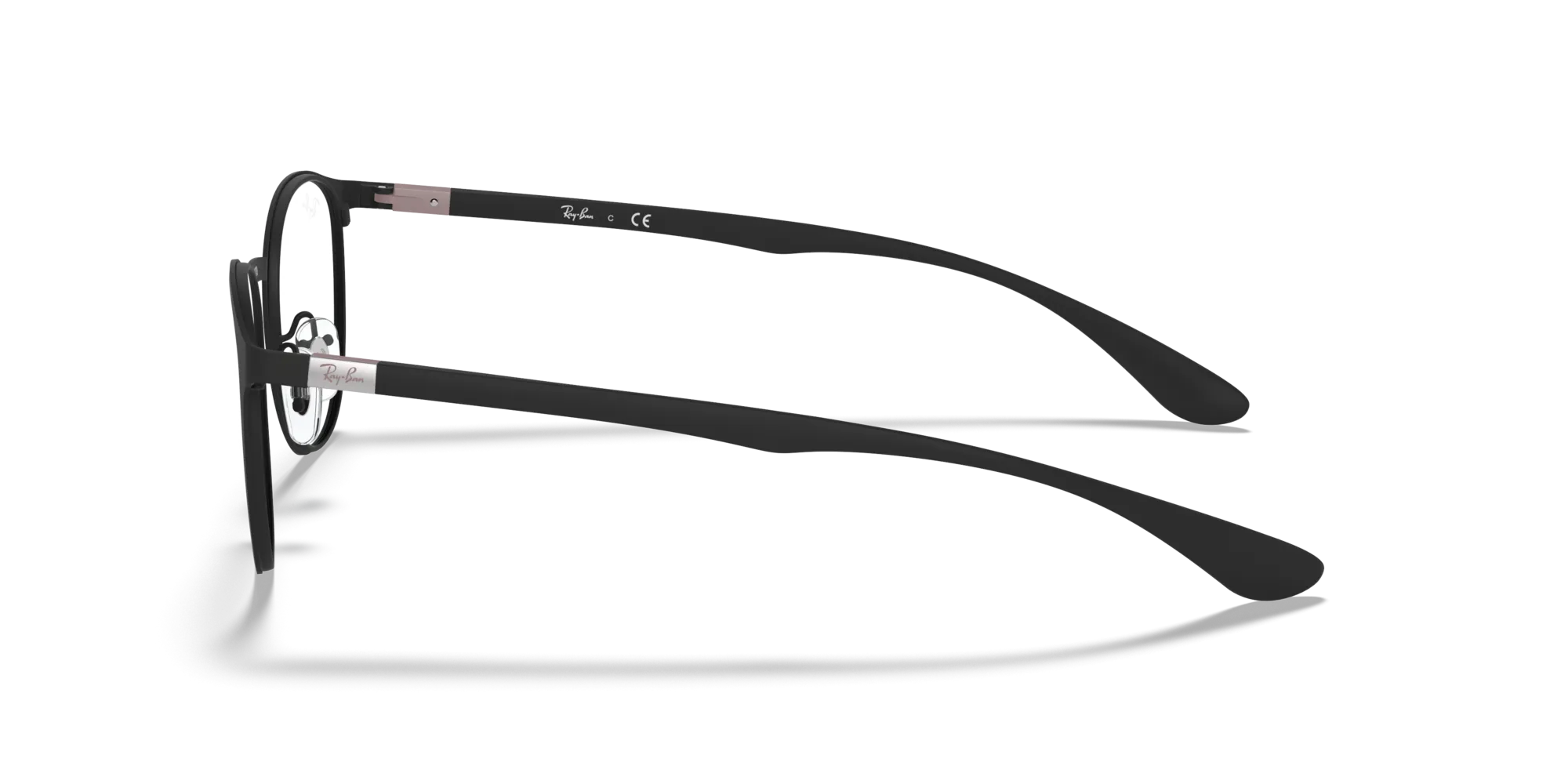 Ray - Ban RX6355 2503 Montature da vista Metallo Nero Trasparente Pantos Normale - immagine 4
