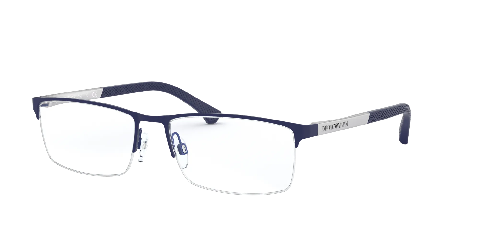 Emporio Armani EA1041 3131 Montature da vista Metallo Blu Squadrata Normale - immagine 1