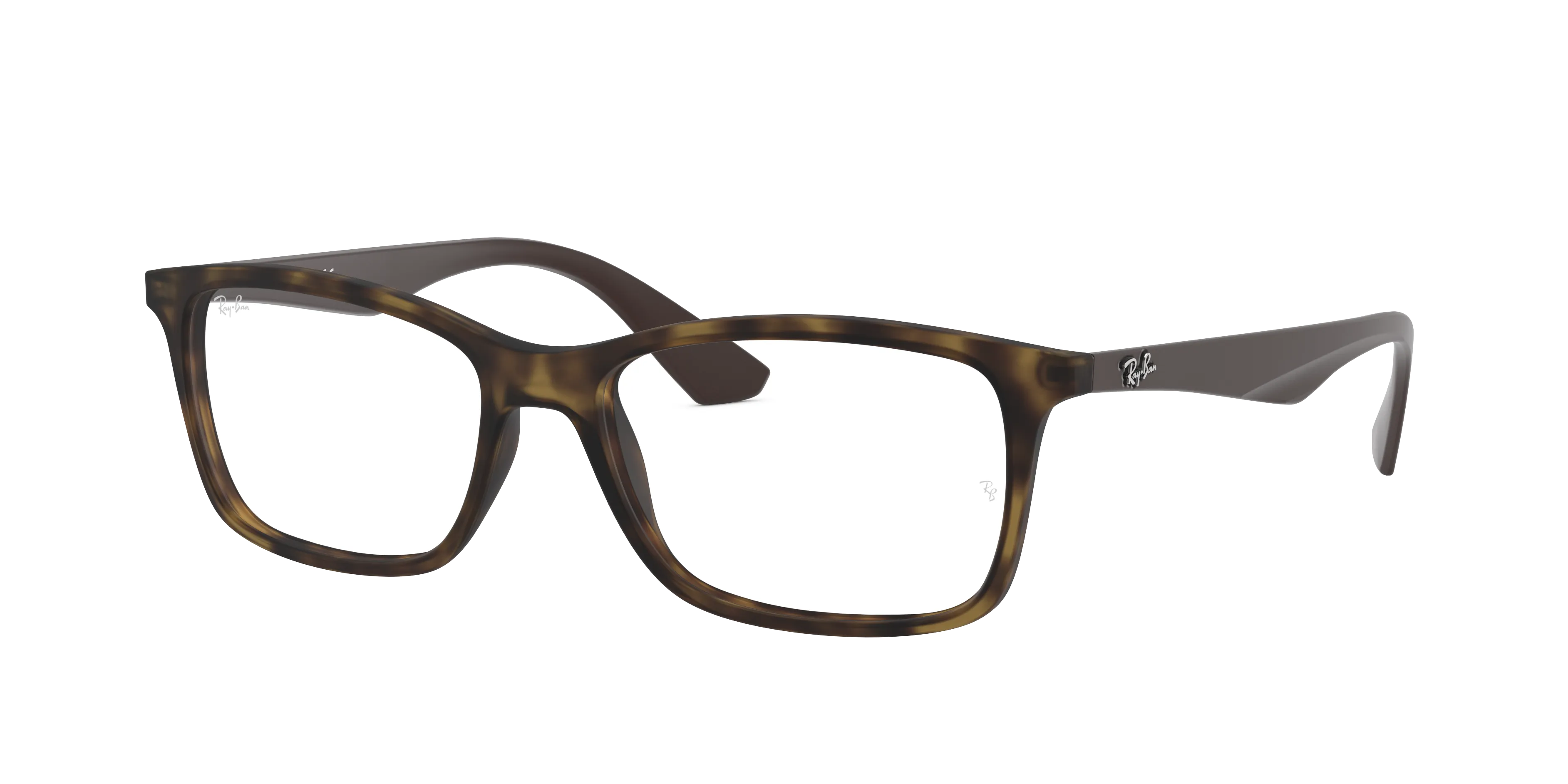 Ray - Ban RX7047 5573 Montature da vista Iniettato Tartaruga Trasparente Squadrata Normale - immagine 1