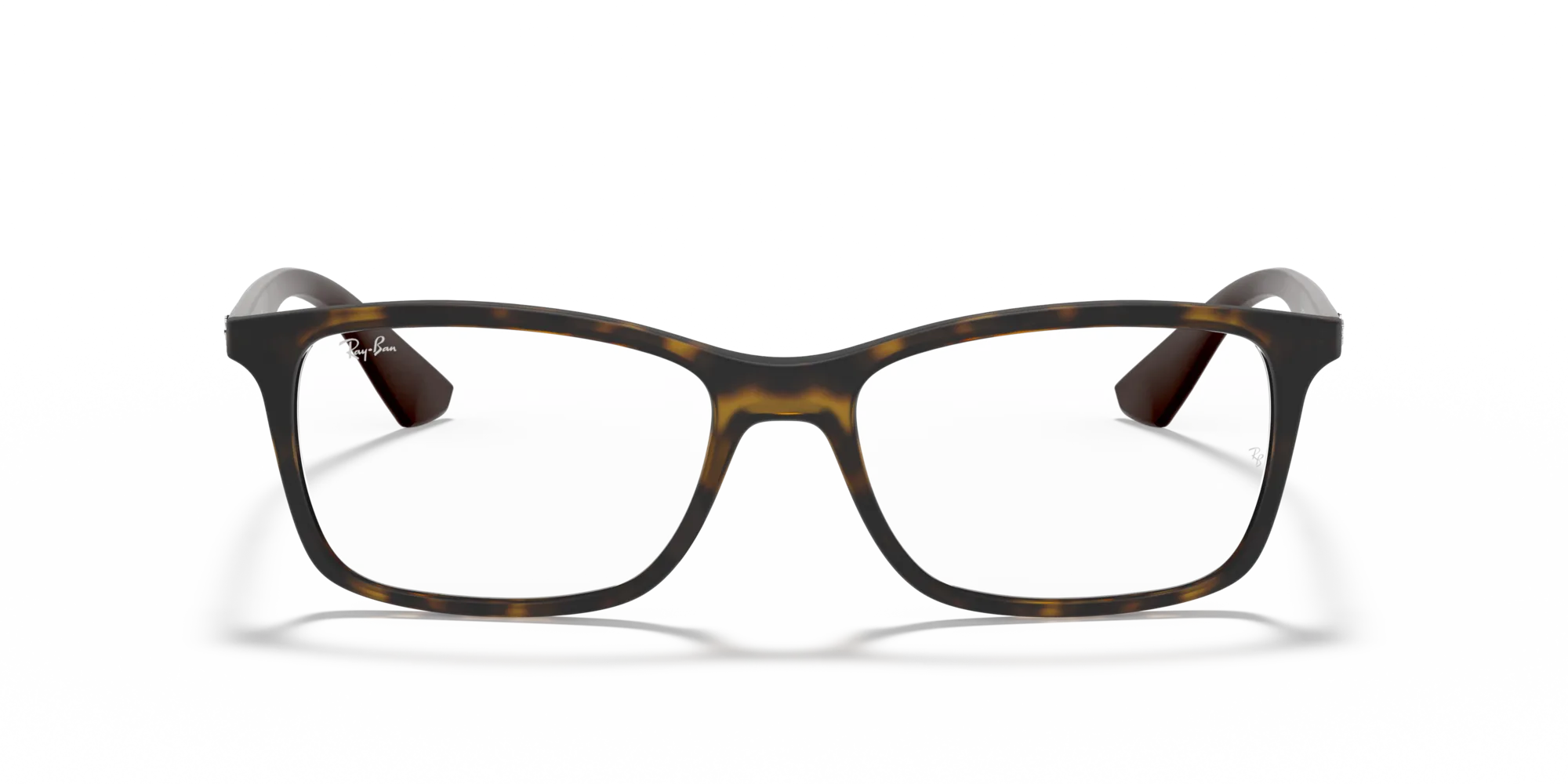 Ray - Ban RX7047 5573 Montature da vista Iniettato Tartaruga Trasparente Squadrata Normale - immagine 3