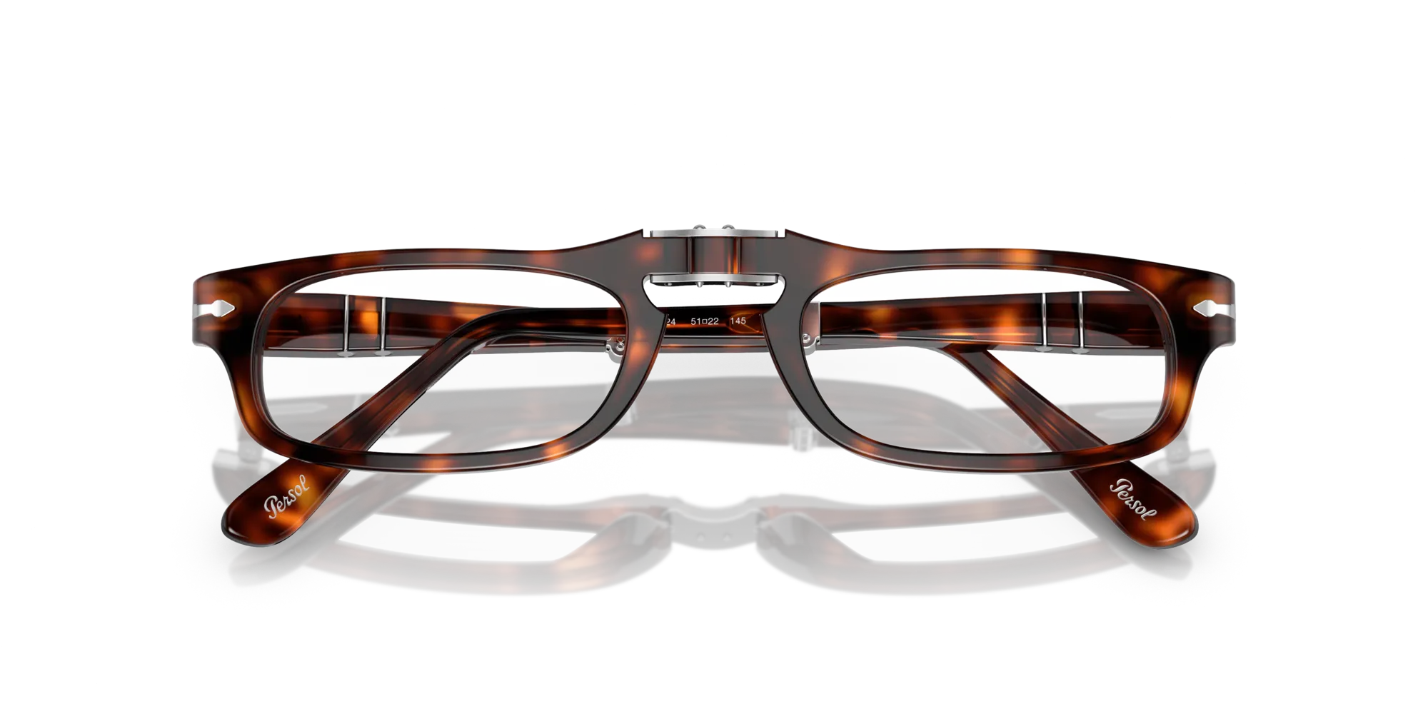 Persol PO2886V 24 Montature da vista Acetato Tartaruga Trasparente Squadrata Normale - immagine 2