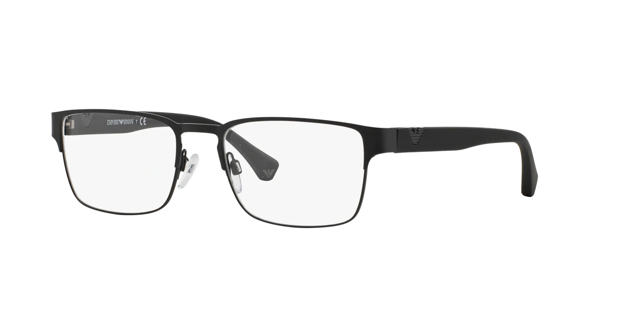 Emporio Armani EA1027 3001 Montature da vista Metallo Nero Squadrata Normale - immagine 1