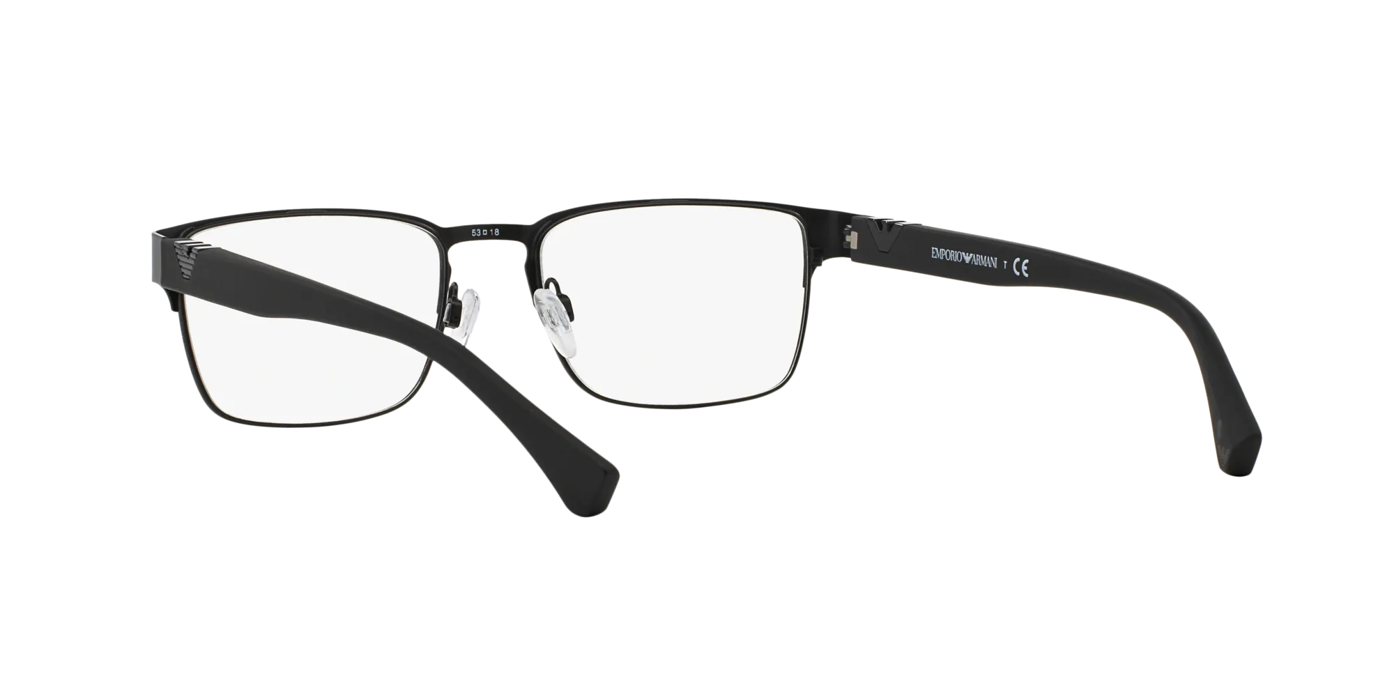 Emporio Armani EA1027 3001 Montature da vista Metallo Nero Squadrata Normale - immagine 4