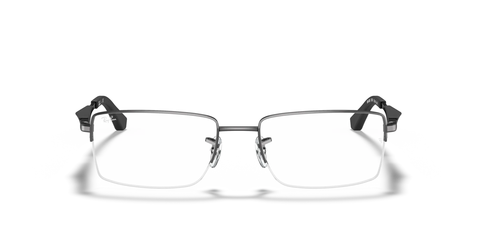 Ray - Ban RX6285 2502 Montature da vista Metallo Grigio Trasparente Squadrata Normale - immagine 3