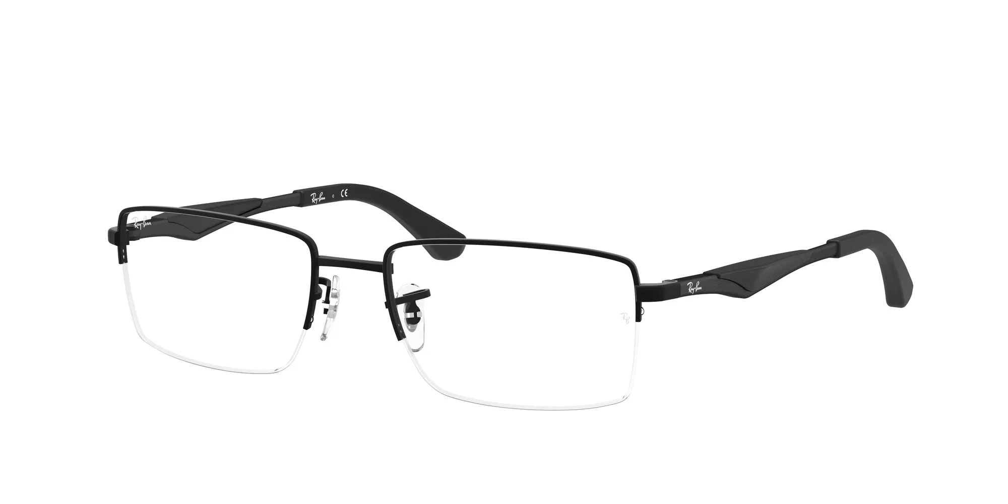Ray - Ban RX6285 2503 Montature da vista Metallo Nero Trasparente Squadrata Normale - immagine 1