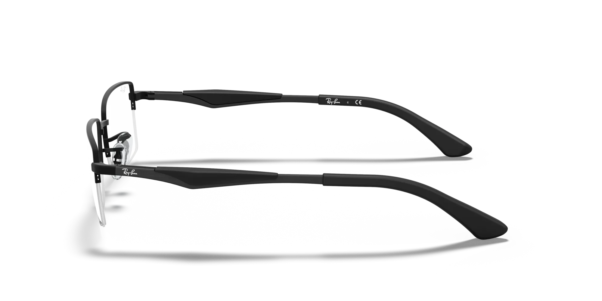 Ray - Ban RX6285 2503 Montature da vista Metallo Nero Trasparente Squadrata Normale - immagine 4