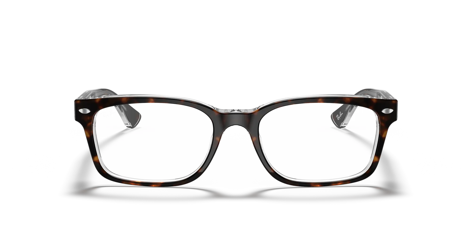 Ray - Ban RX5286 5082 Montature da vista Acetato Marrone Trasparente Squadrata Normale - immagine 3