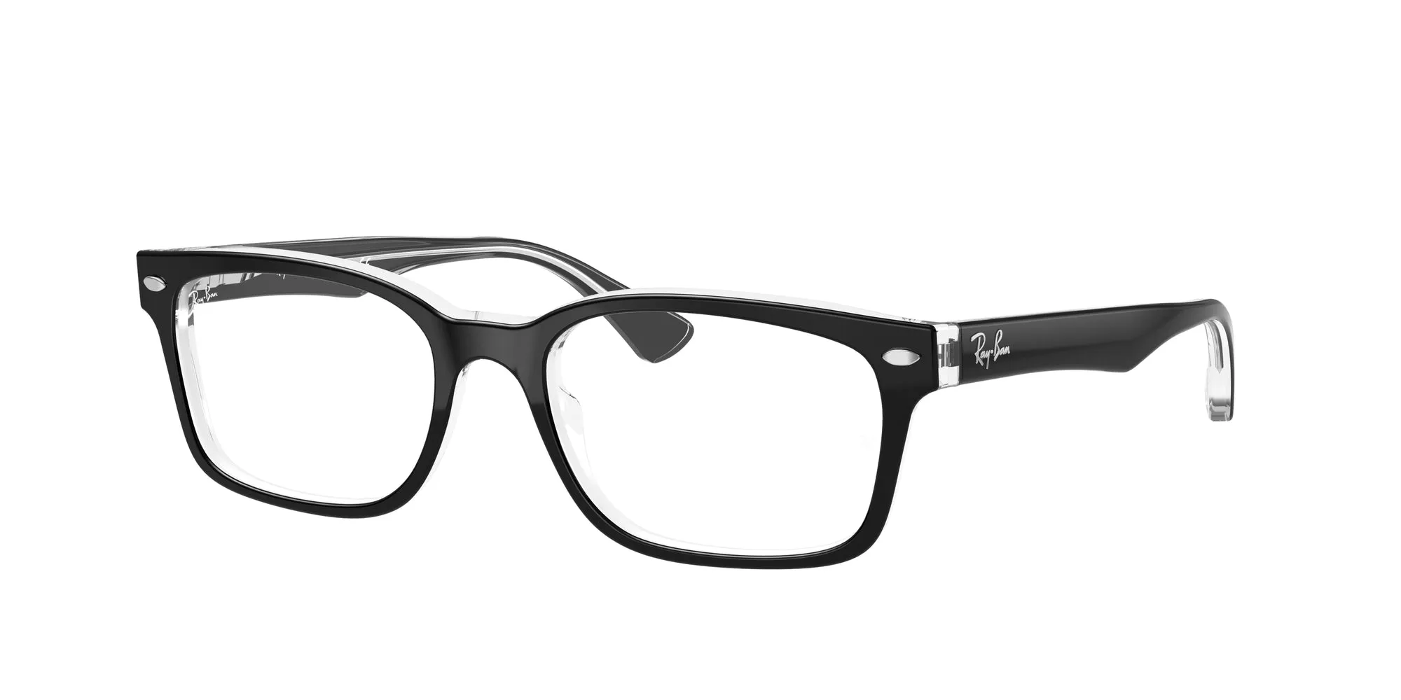 Ray - Ban RX5286 2034 Montature da vista Acetato Nero Trasparente Squadrata Normale - immagine 1