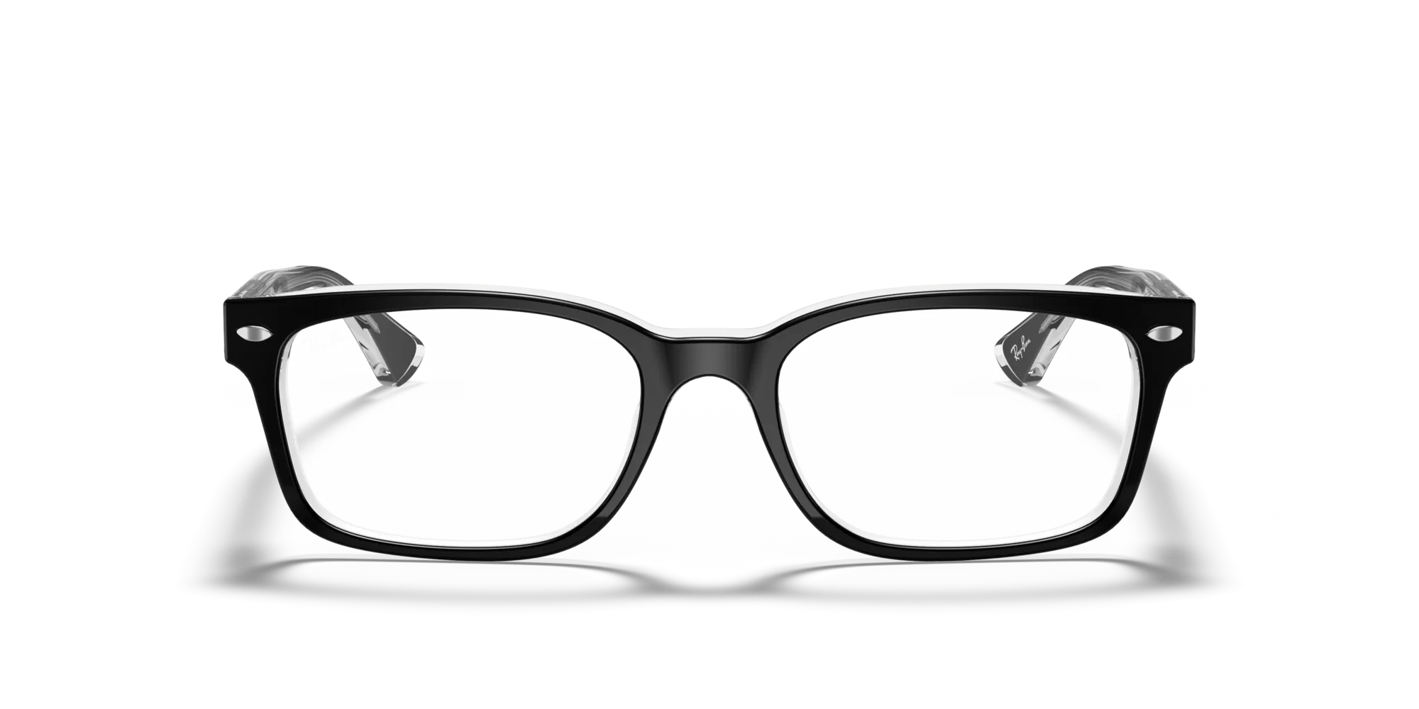 Ray - Ban RX5286 2034 Montature da vista Acetato Nero Trasparente Squadrata Normale - immagine 3