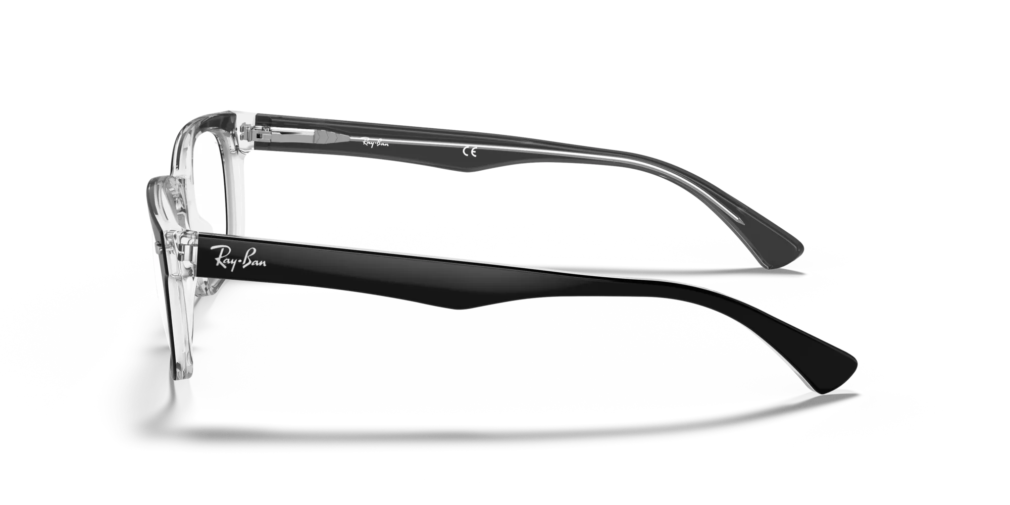 Ray - Ban RX5286 2034 Montature da vista Acetato Nero Trasparente Squadrata Normale - immagine 4