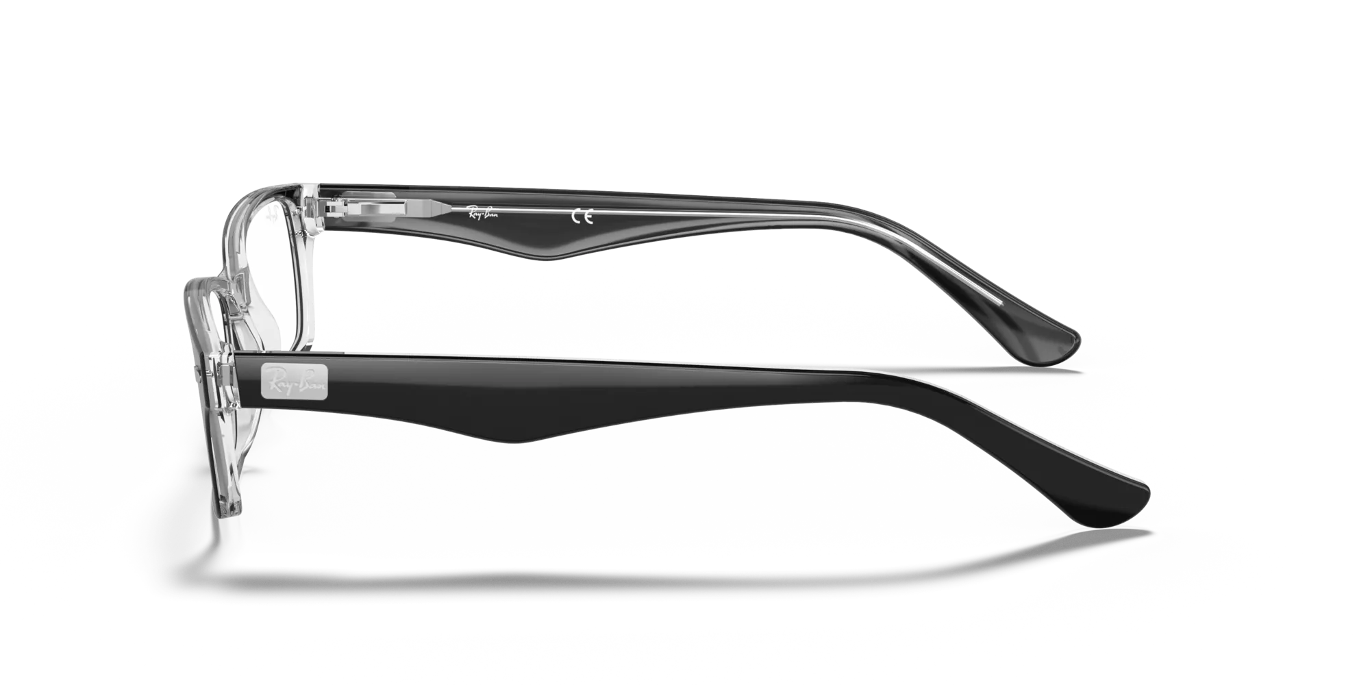 Ray - Ban RX5206 2034 Montature da vista Acetato Nero Trasparente Squadrata Normale - immagine 4