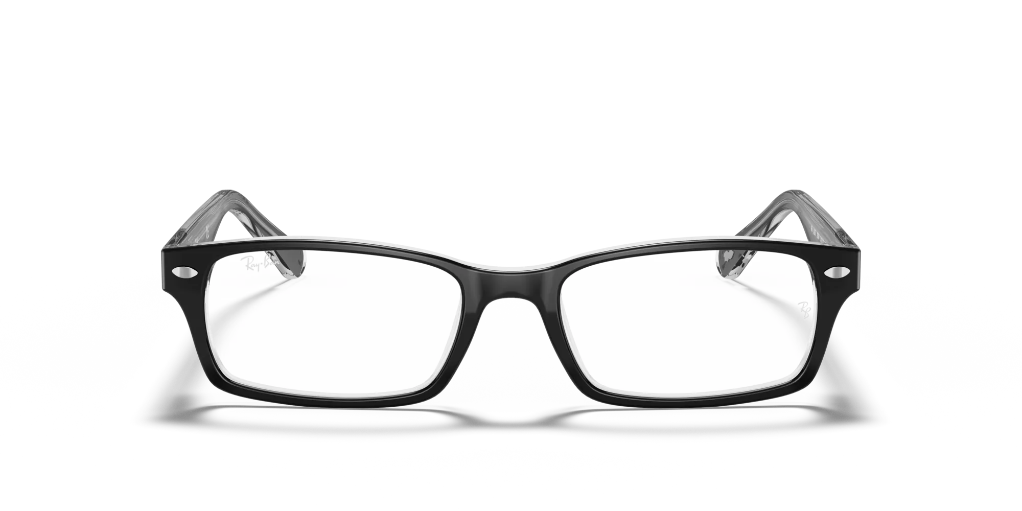 Ray - Ban RX5206 2034 Montature da vista Acetato Nero Trasparente Squadrata Normale - immagine 3